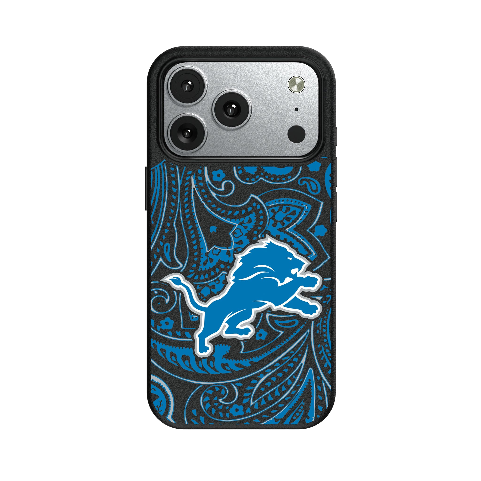 Detroit Lions Paisley iPhone MagSafe Compatible Phone Case for Apple iPhone#Device_iPhone 17 Pro