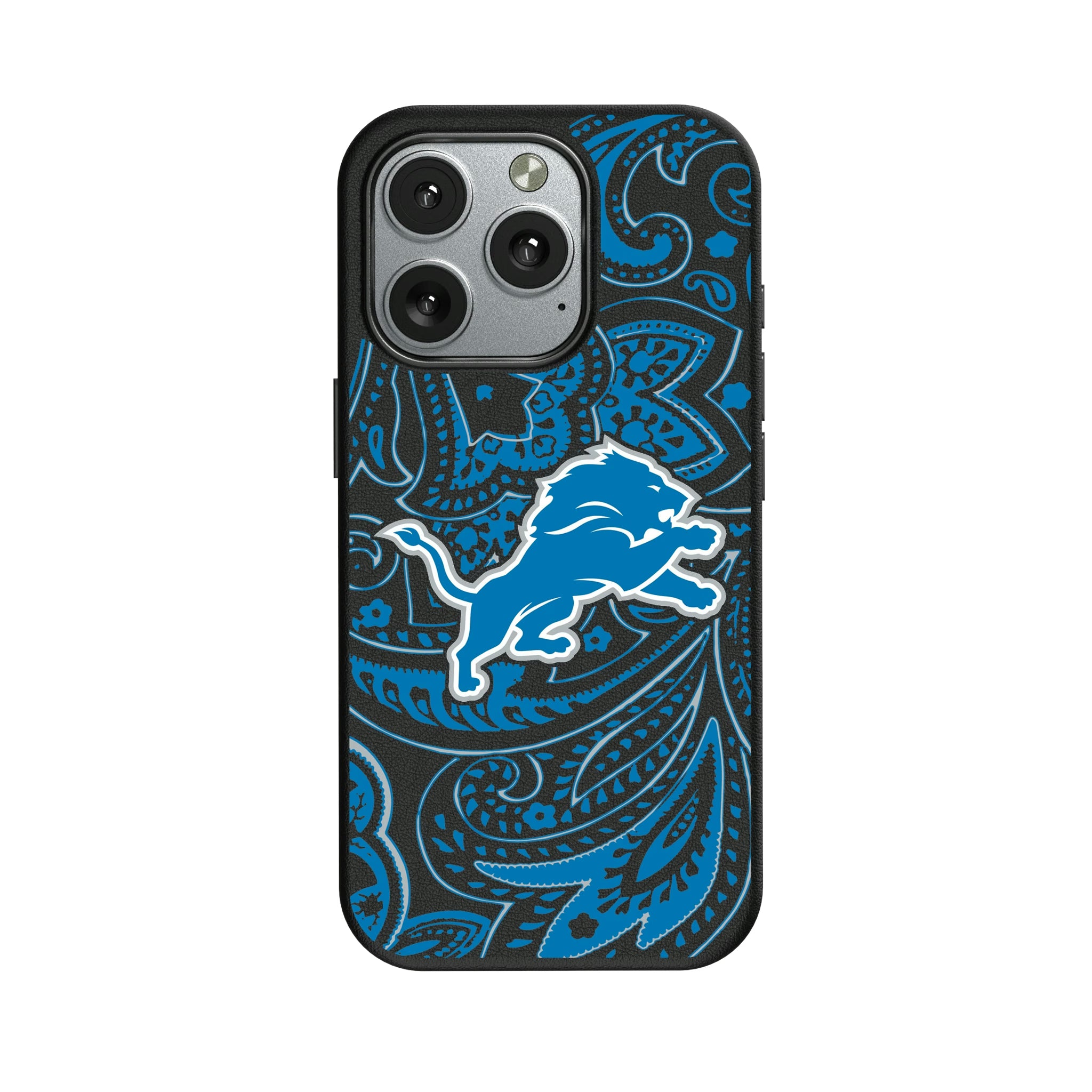 Detroit Lions Paisley iPhone MagSafe Compatible Phone Case for Apple iPhone