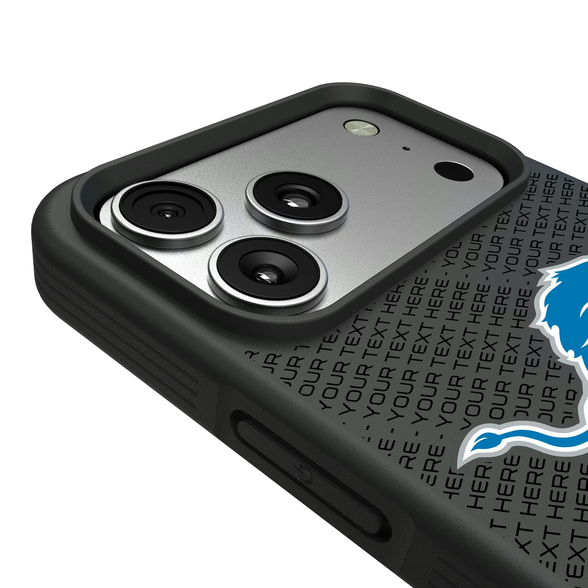 Detroit Lions Personalized EndZone Plus iPhone Bump Phone Case for Apple iPhone - Detail#Device_iPhone 17 Pro Max