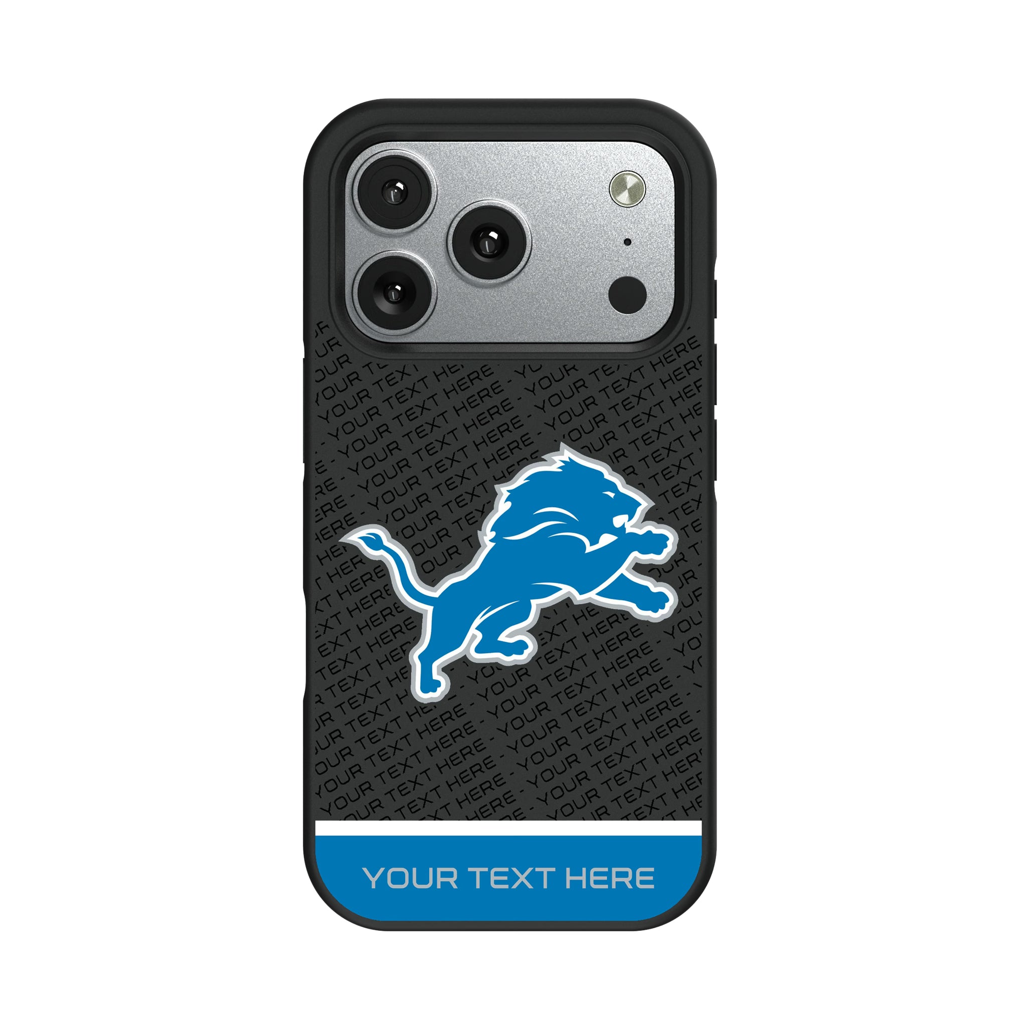 Detroit Lions Personalized EndZone Plus iPhone Bump Phone Case for Apple iPhone#Device_iPhone 17 Pro
