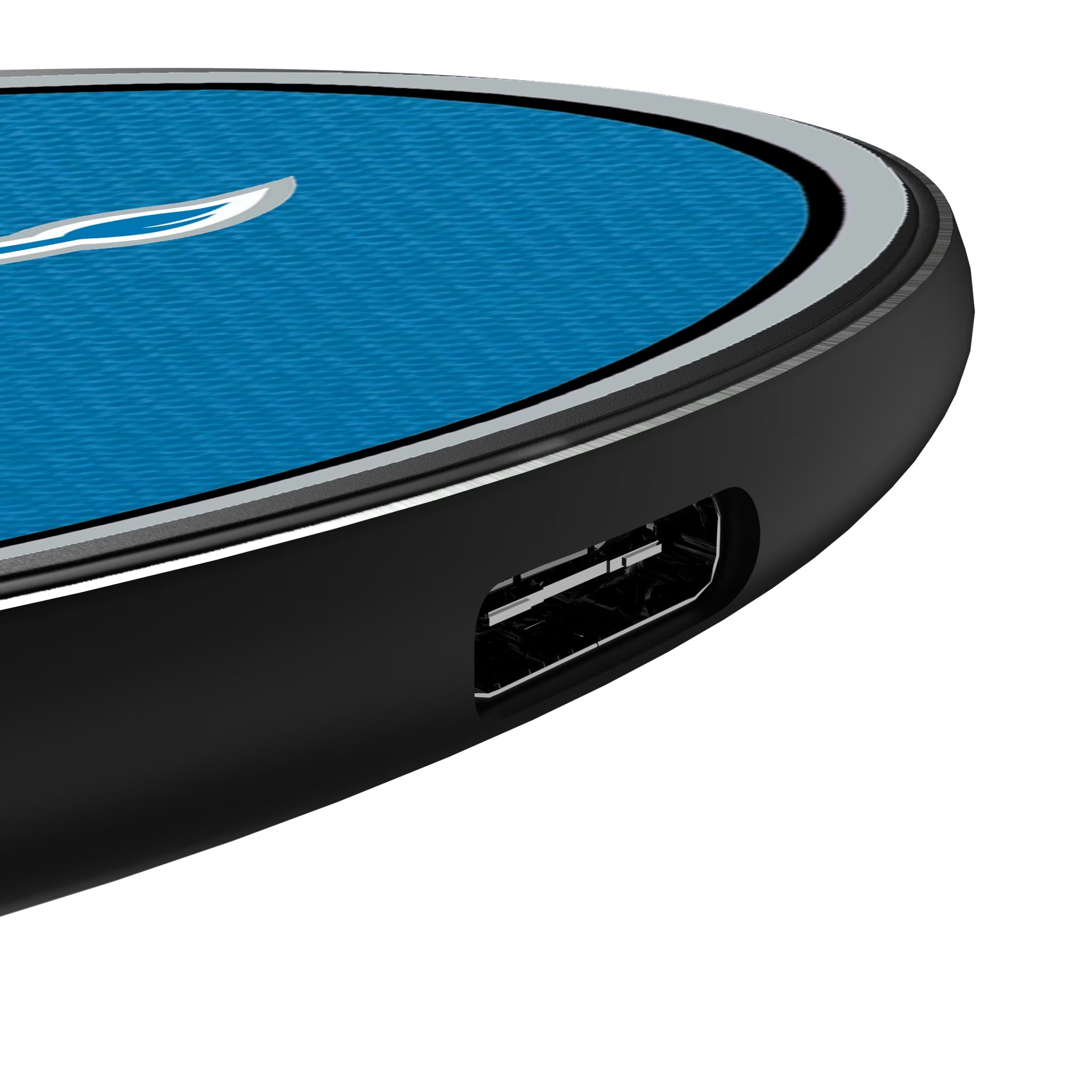 Detroit Lions Personalized Endzone Solid 15-Watt Wireless Charger - Detail
