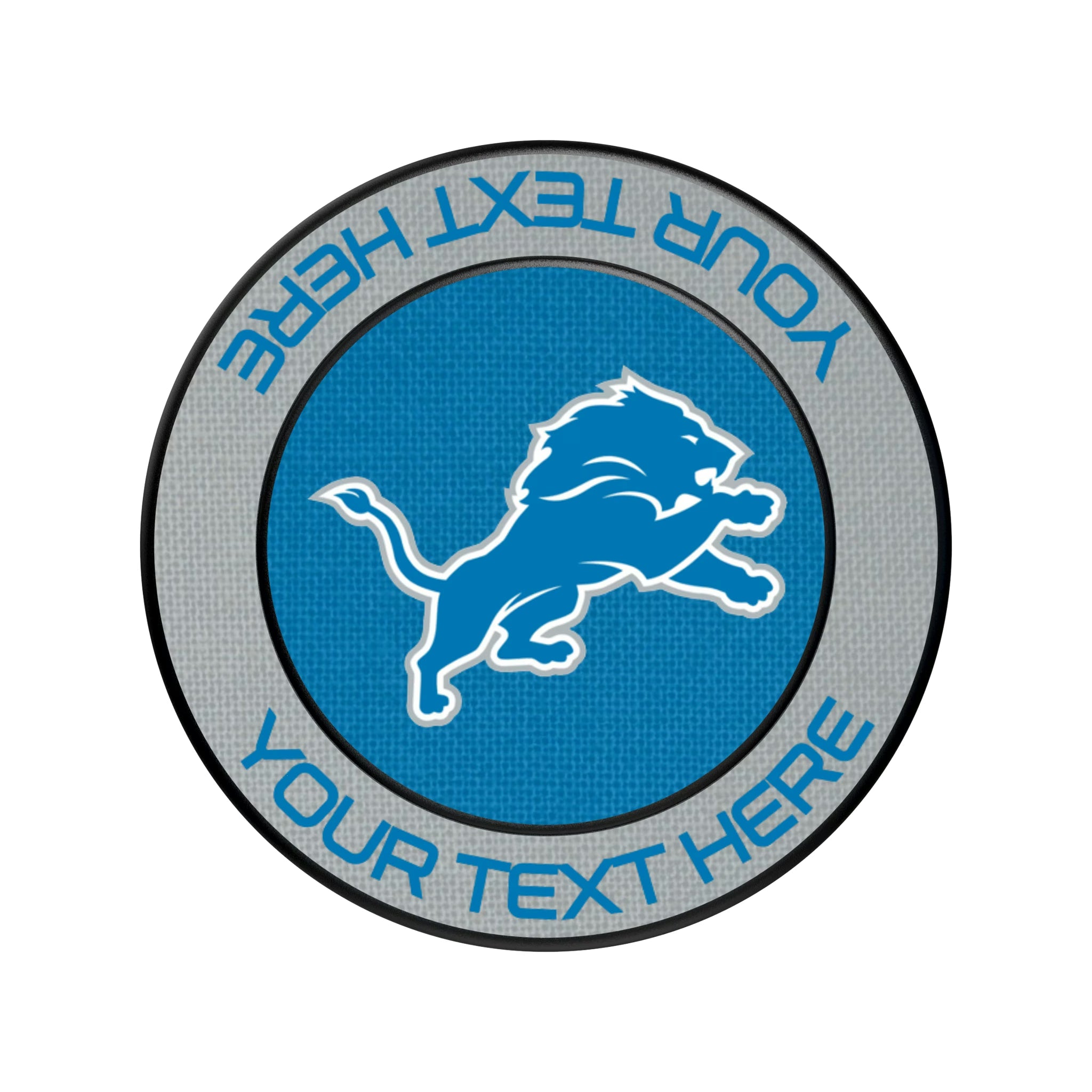 Detroit Lions Personalized Endzone Solid Popsockets Round Magnetic