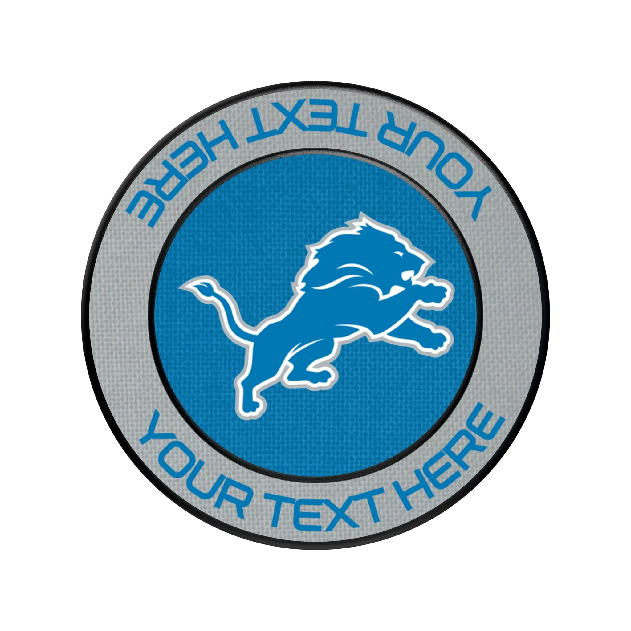 Detroit Lions Personalized Endzone Solid Popsockets Round Magnetic