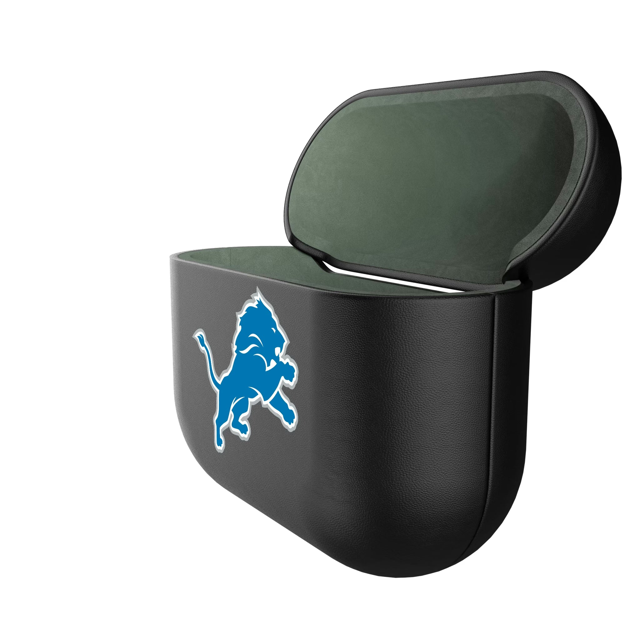 Detroit Lions Personalized Insignia AirPods AirPod Case Cover - Isometric View#Device_AirPods 3rd Gen
