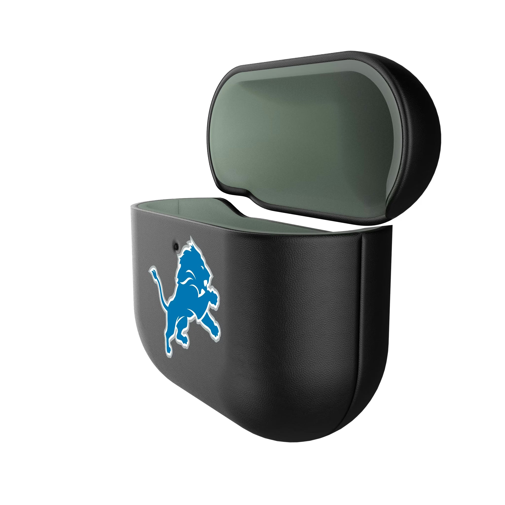 Detroit Lions Personalized Insignia AirPods AirPod Case Cover - Isometric View#Device_AirPods 4