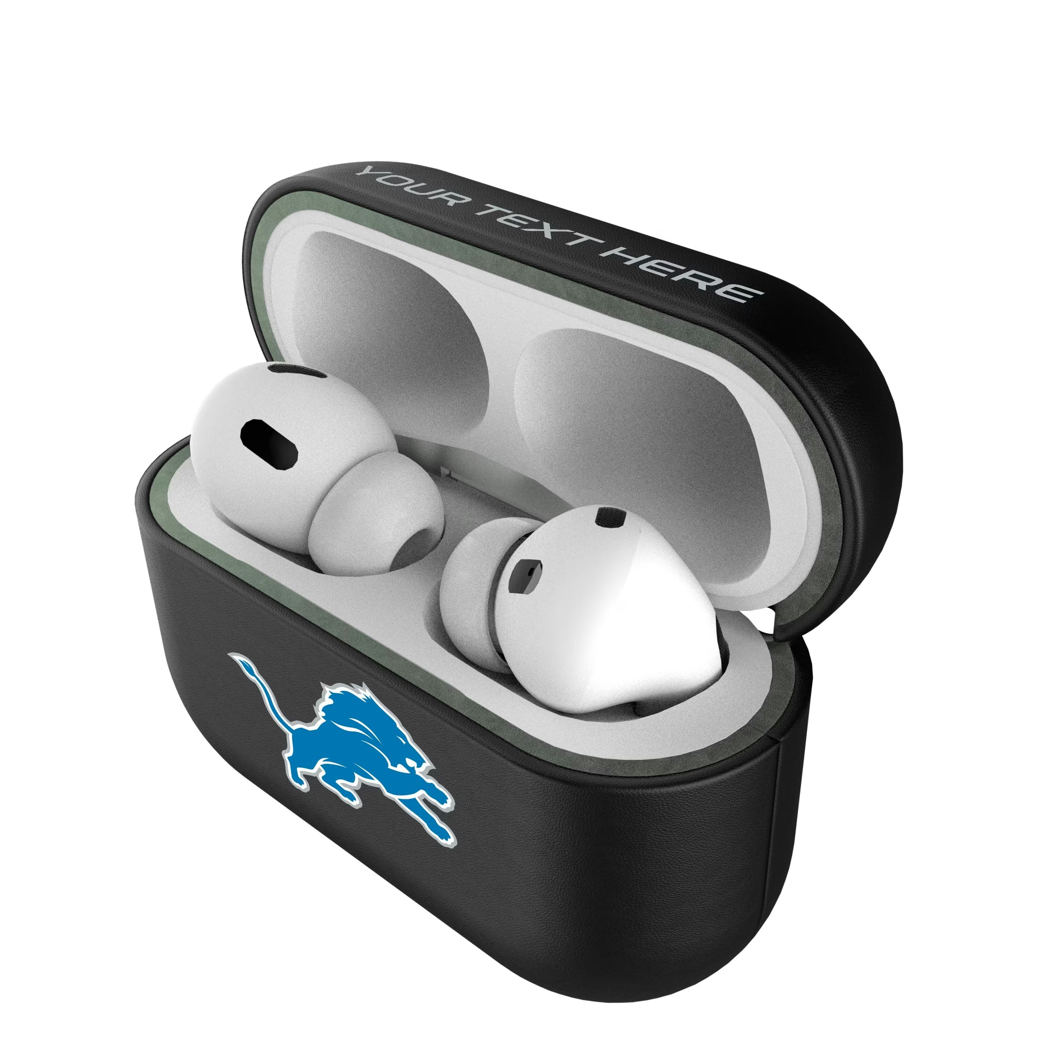 Detroit Lions Personalized Insignia AirPods AirPod Case Cover#Device_AirPods Pro 1st Gen