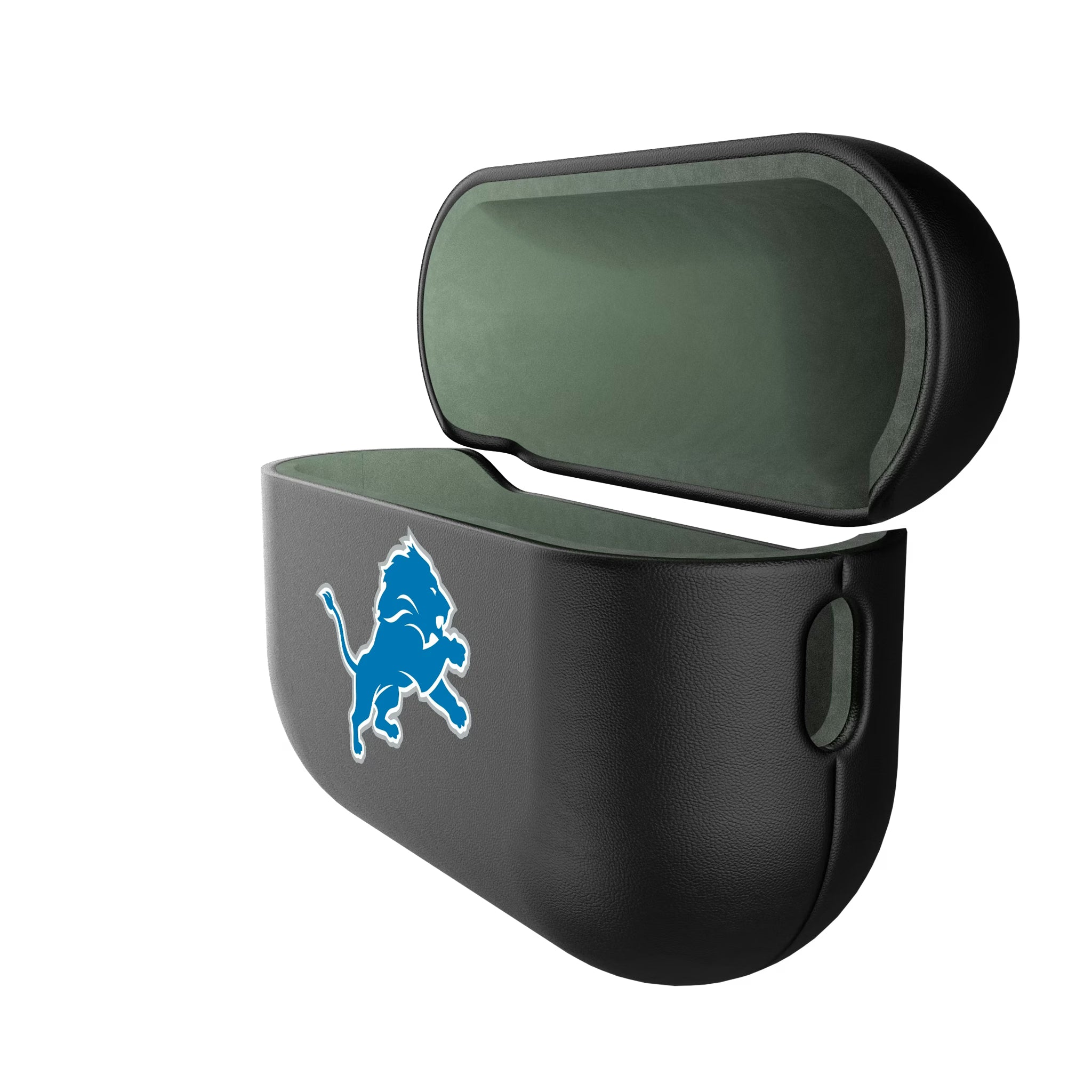 Detroit Lions Personalized Insignia AirPods AirPod Case Cover - Isometric View#Device_AirPods Pro 2nd Gen