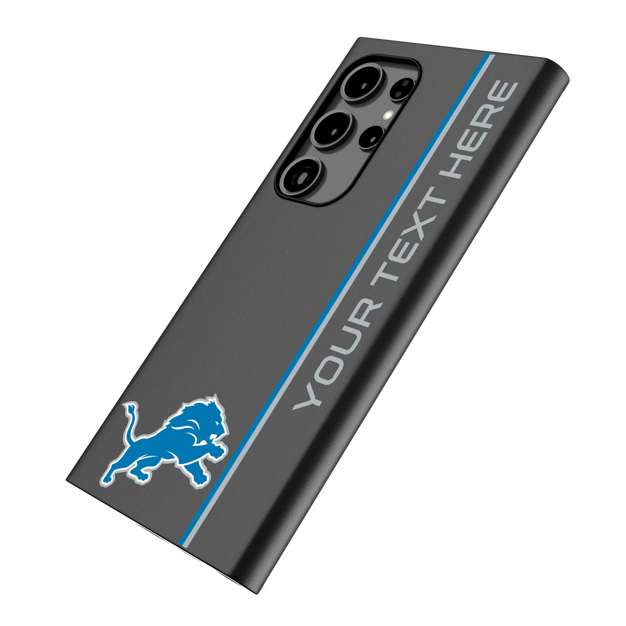 Detroit Lions Personalized Sidebard Galaxy MagSafe Compatible Phone Case for Samsung Galaxy - Isometric View