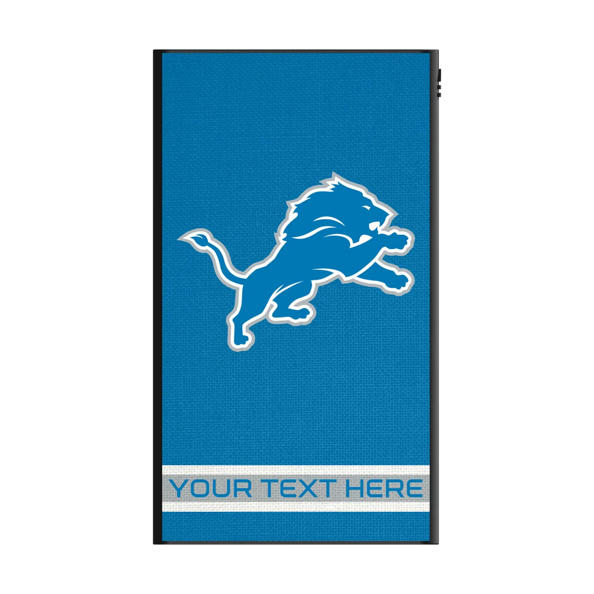 Detroit Lions Personalized Stripe 5000mAh Flat Power Bank