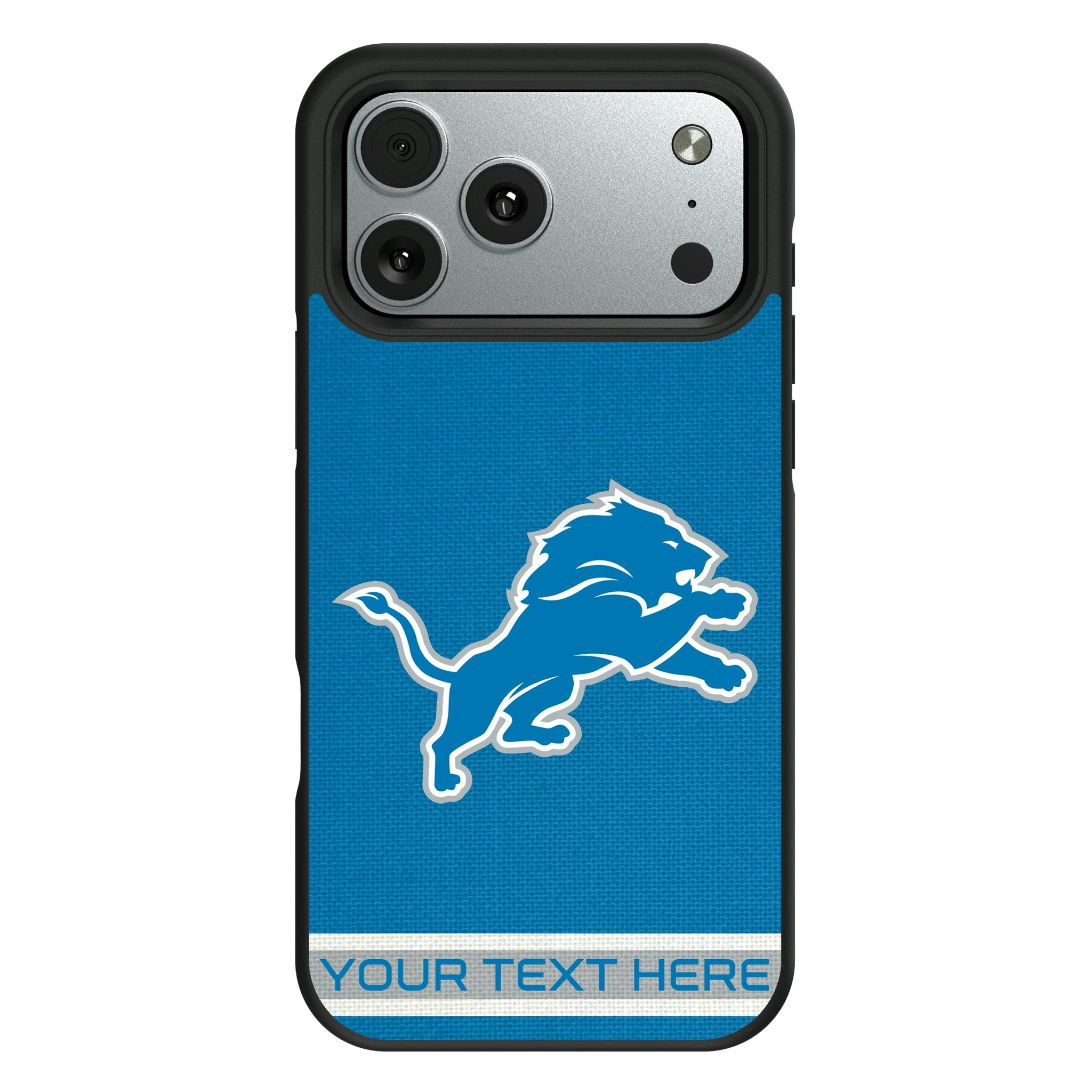Detroit Lions Personalized Stripe iPhone Bump Phone Case for Apple iPhone#Device_iPhone 17 Pro Max
