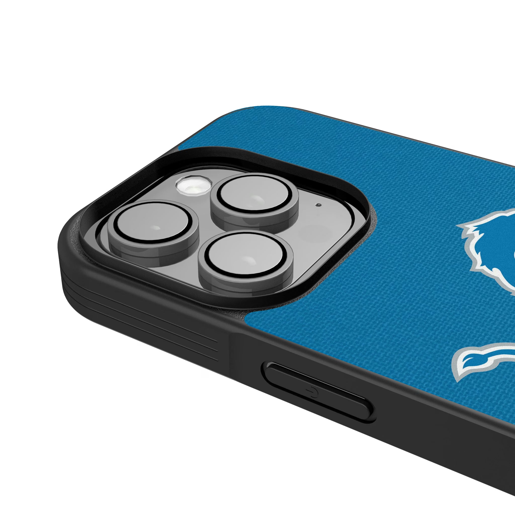 Detroit Lions Personalized Stripe iPhone Bump Phone Case for Apple iPhone - Detail