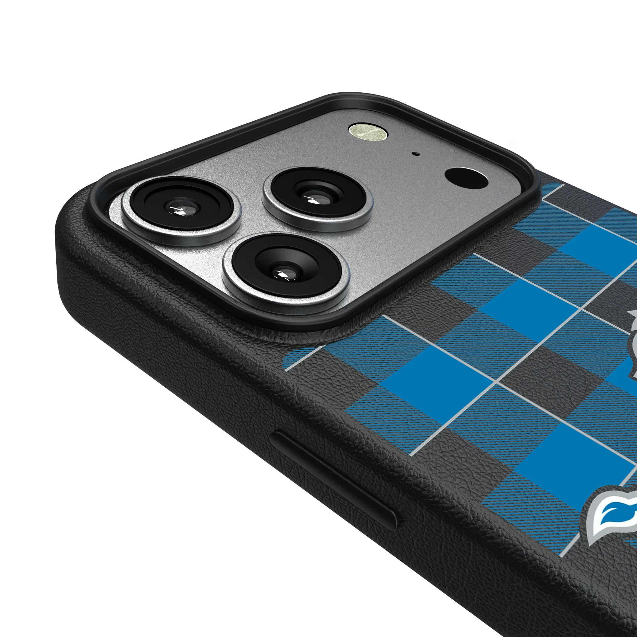 Detroit Lions Plaid iPhone MagSafe Compatible Phone Case for Apple iPhone - Detail#Device_iPhone 17 Pro