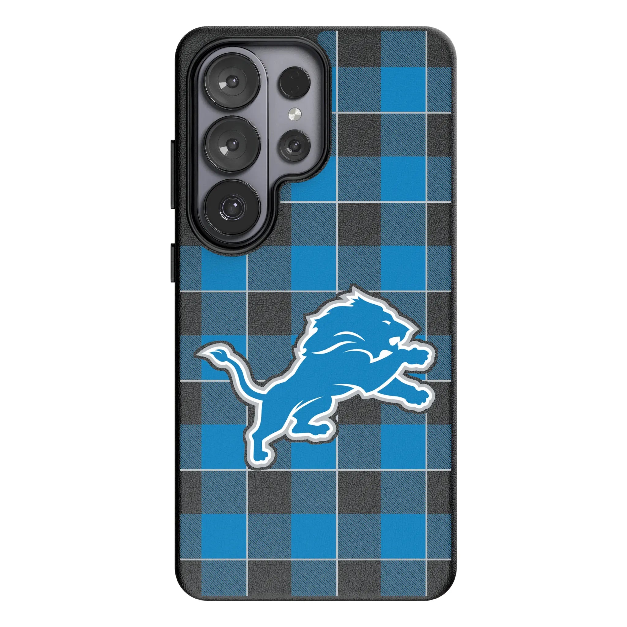 Detroit Lions Plaid Galaxy MagSafe Compatible Phone Case for Samsung Galaxy#Device_Galaxy S26 Ultra