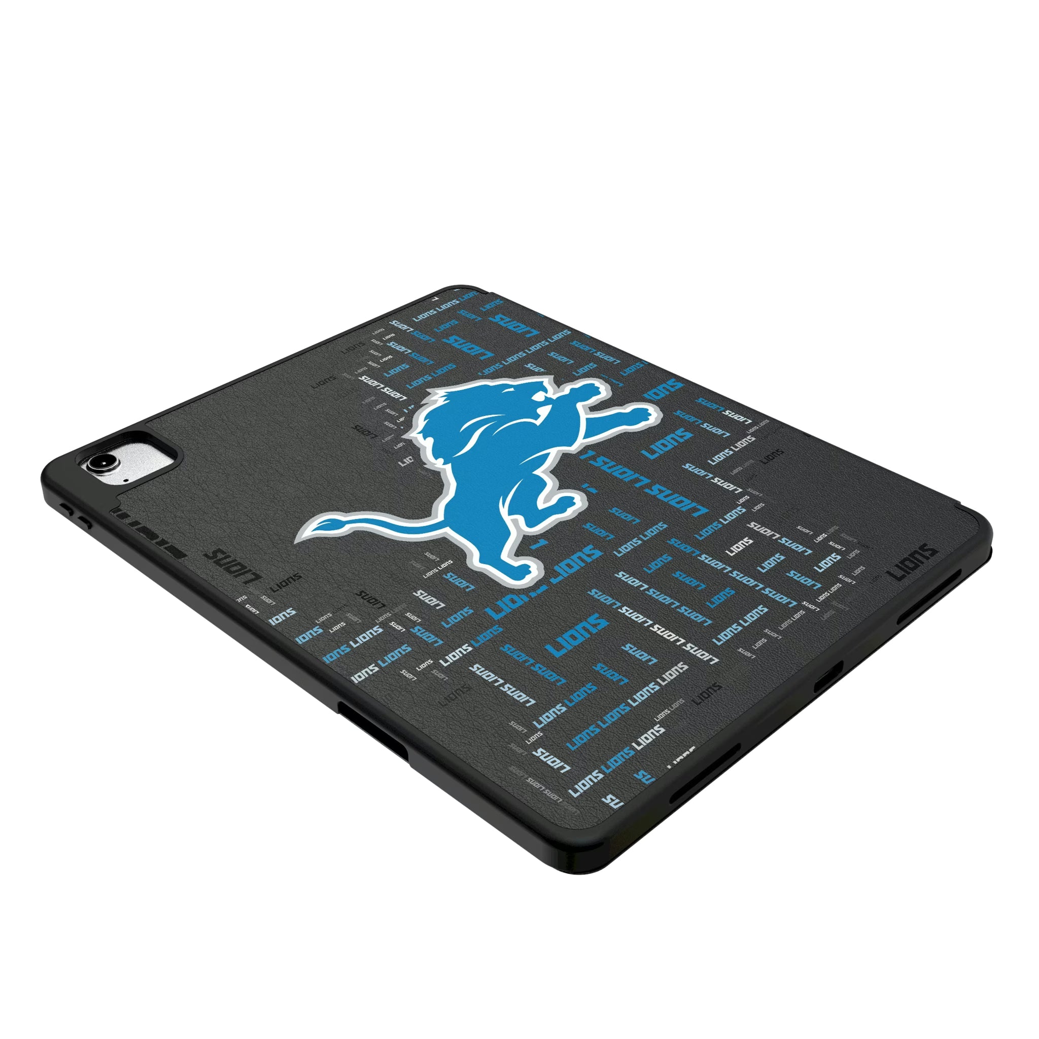 Detroit Lions Quadtile iPad Tablet Case for Apple iPad - Isometric View