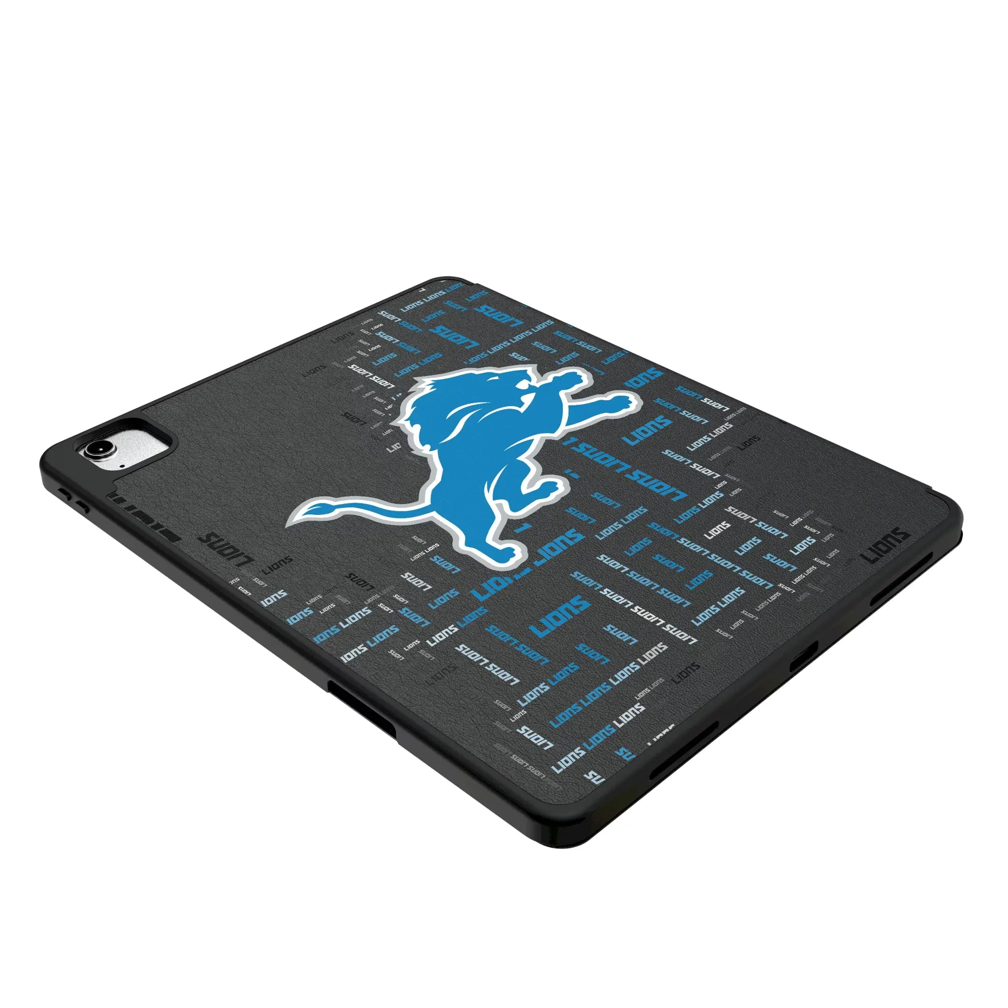 Detroit Lions Quadtile iPad Tablet Case for Apple iPad - Isometric View