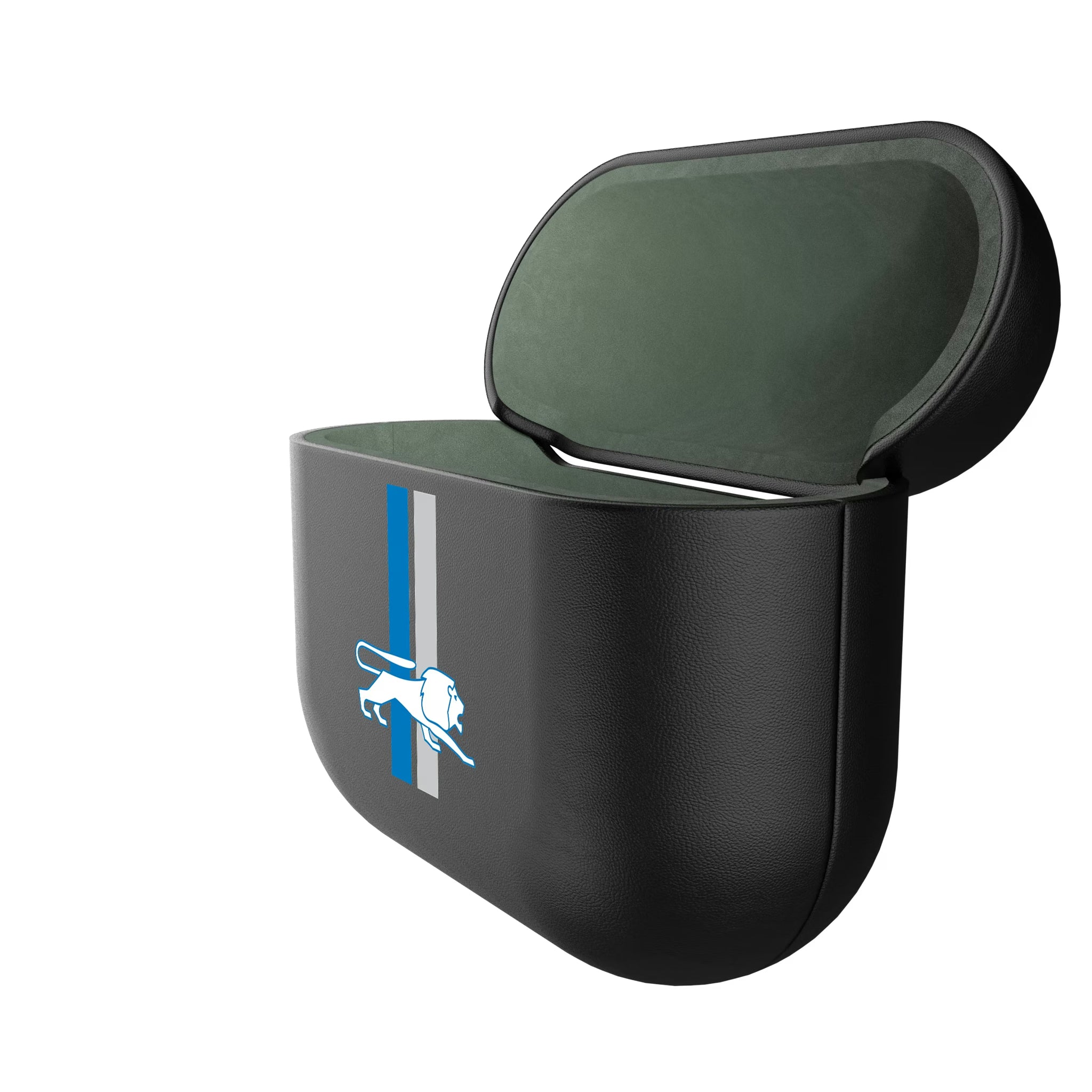 Detroit Lions Retro Insignia AirPods AirPod Case Cover - Isometric View#Device_AirPods 3rd Gen