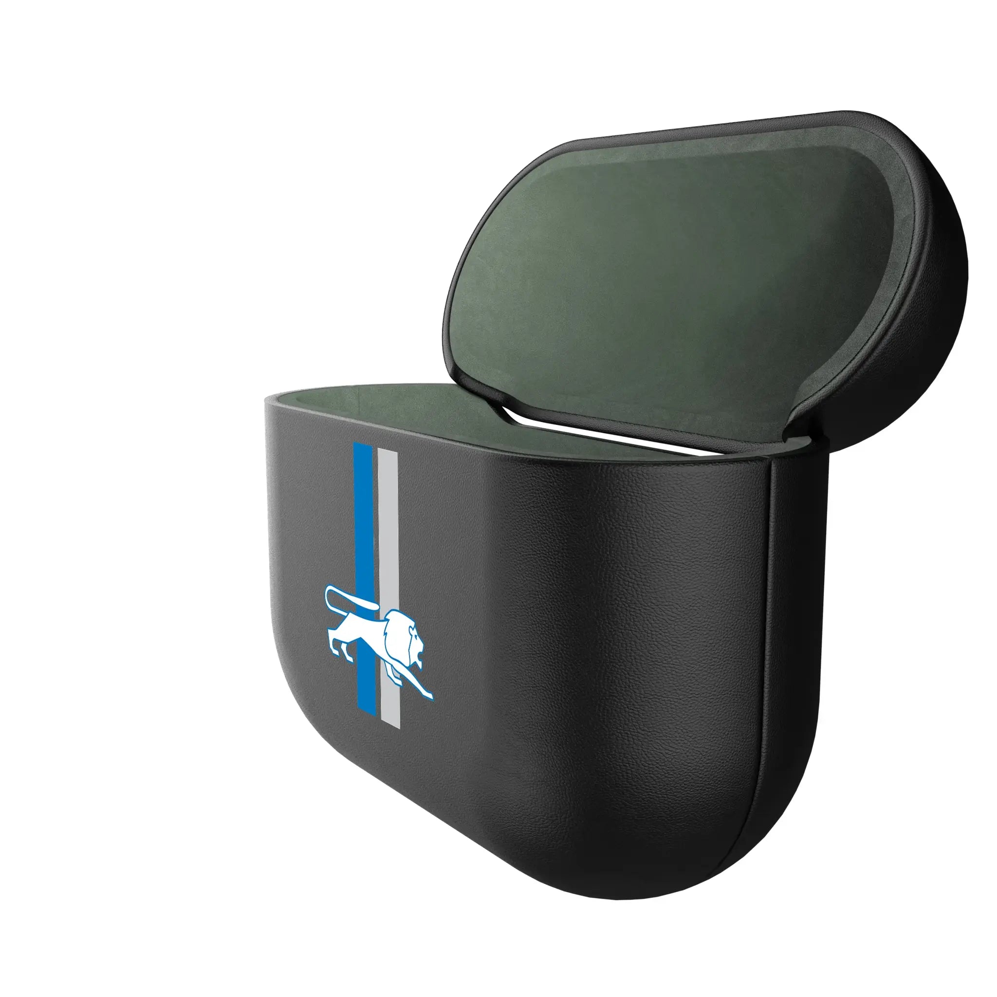 Detroit Lions Retro Insignia AirPods AirPod Case Cover - Isometric View#Device_AirPods 3rd Gen