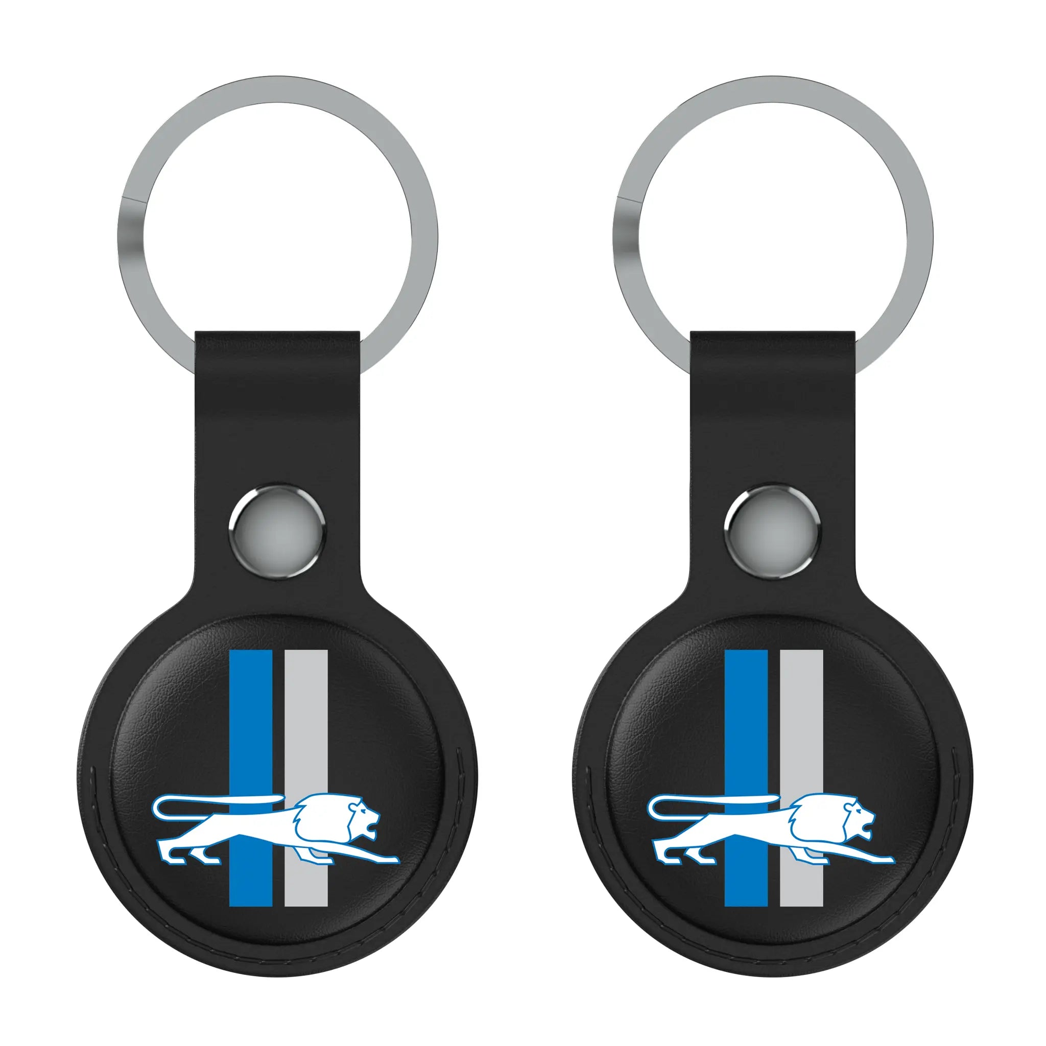 Detroit Lions Retro Insignia AirTag Black Airtag Holder 2-Pack