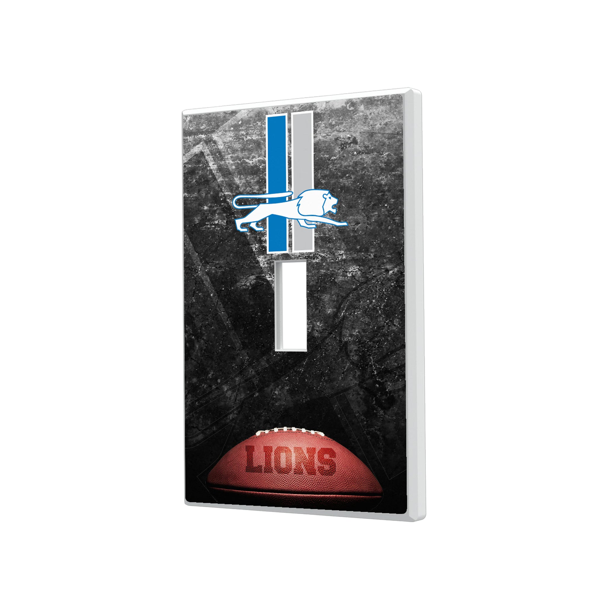 Detroit Lions Retro Legendary Hidden-Screw Light Switch Plate#Style_Single Toggle