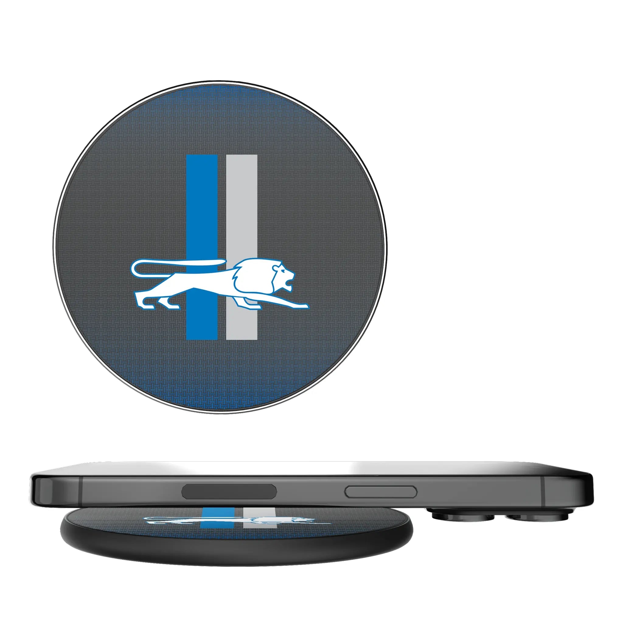Detroit Lions Retro Linen 15-Watt Wireless Charger