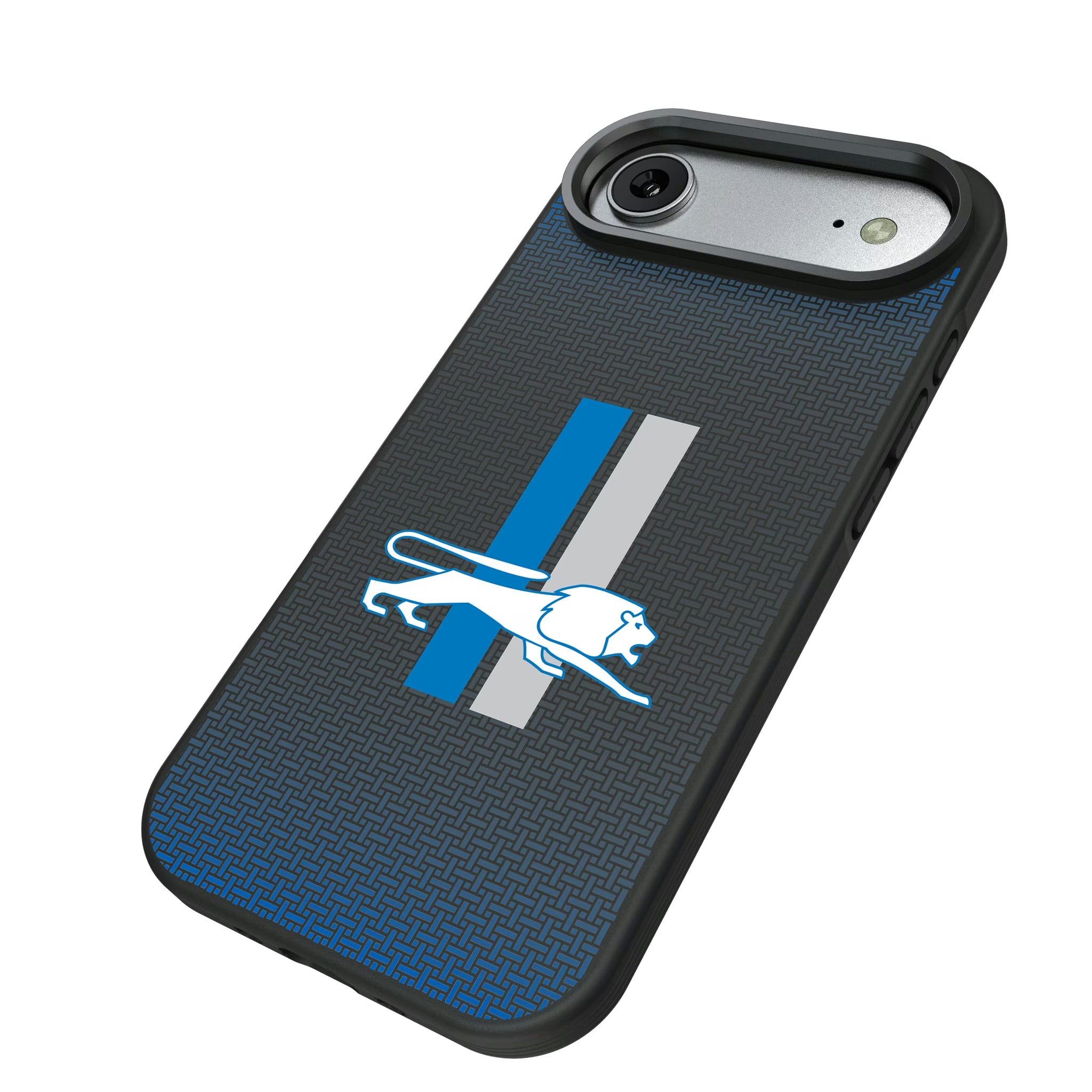 Detroit Lions Retro Linen iPhone Bump Phone Case for Apple iPhone - Isometric View#Device_iPhone Air