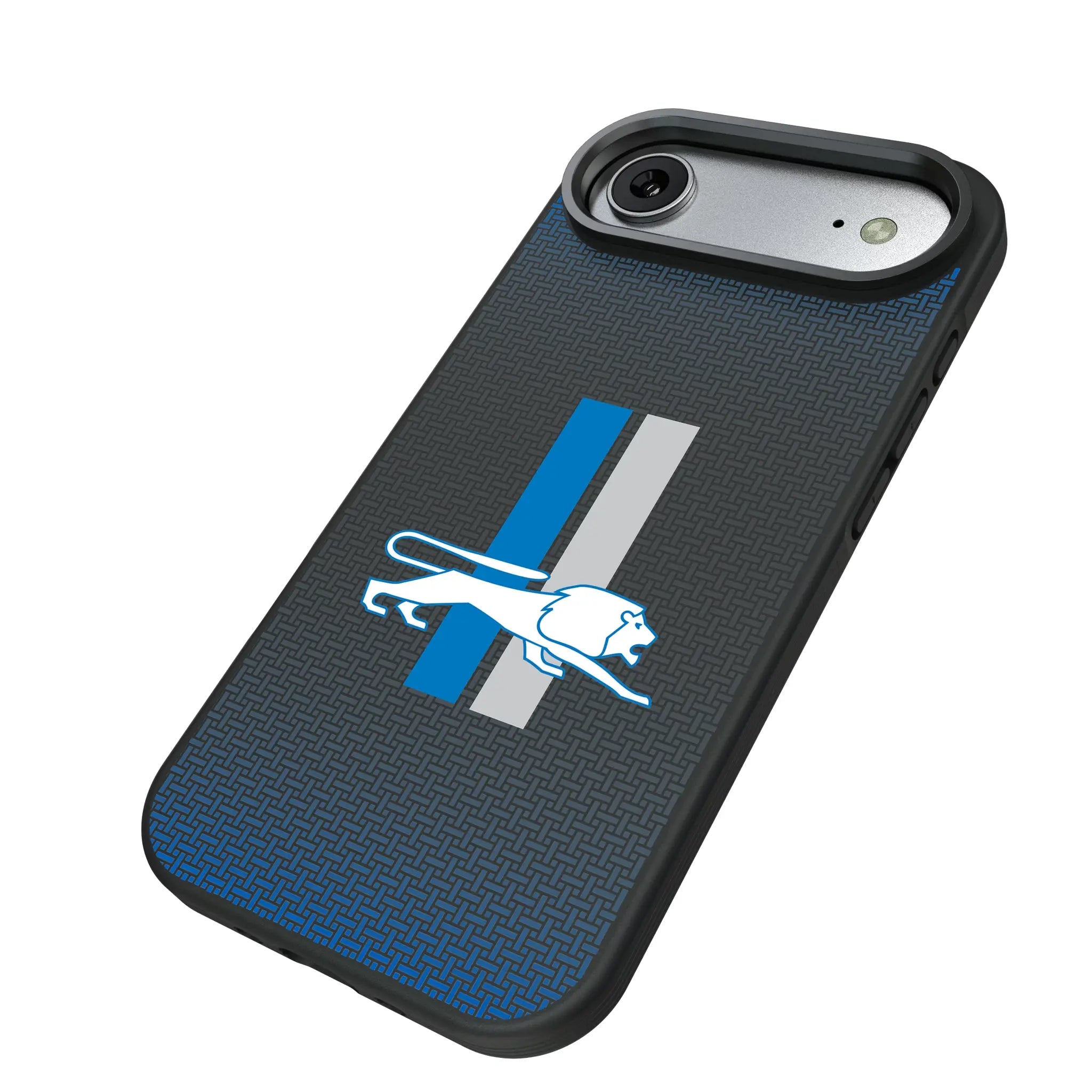 Detroit Lions Retro Linen iPhone Bump Phone Case for Apple iPhone - Isometric View#Device_iPhone Air