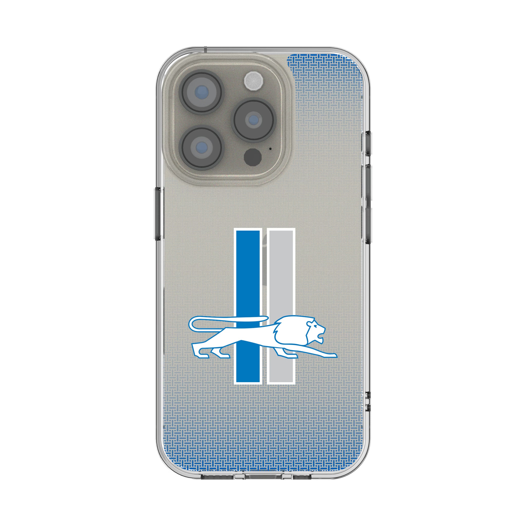 Detroit Lions Retro Linen iPhone Clear Phone Case for Apple iPhone
