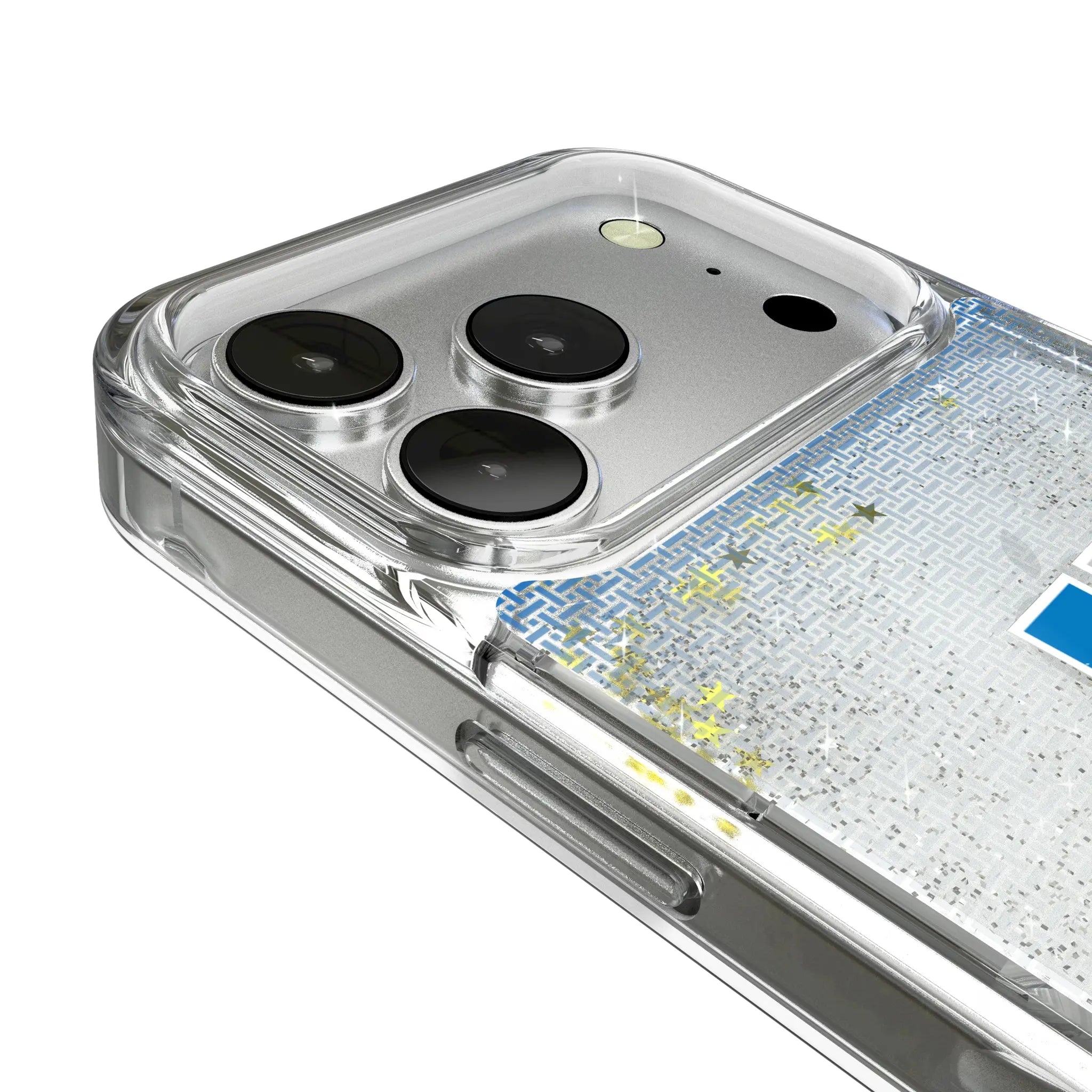 Detroit Lions Retro Linen iPhone Glitter Phone Case for Apple iPhone - Detail