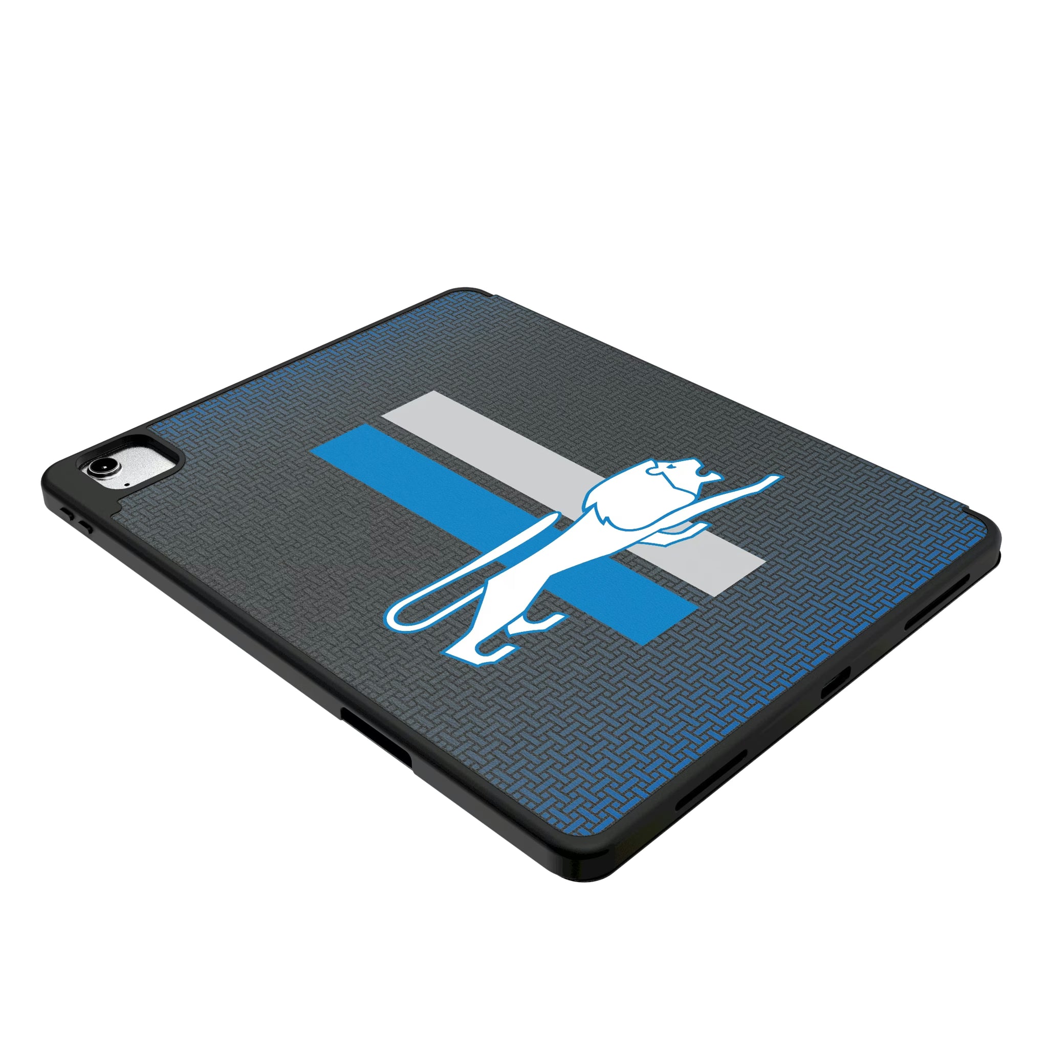 Detroit Lions Retro Linen iPad Tablet Case for Apple iPad - Isometric View