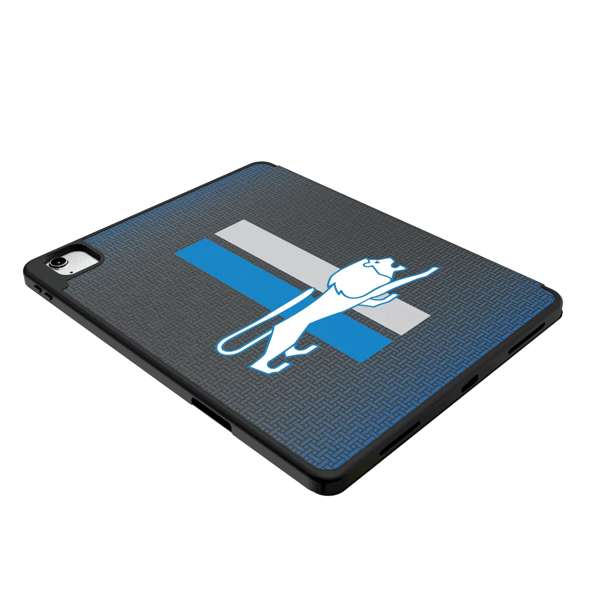 Detroit Lions Retro Linen iPad Tablet Case for Apple iPad - Isometric View