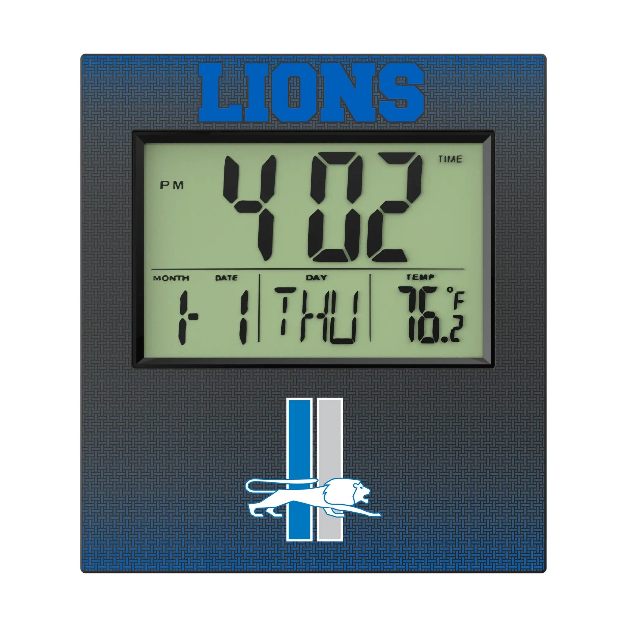 Detroit Lions Retro Linen Wall Clock