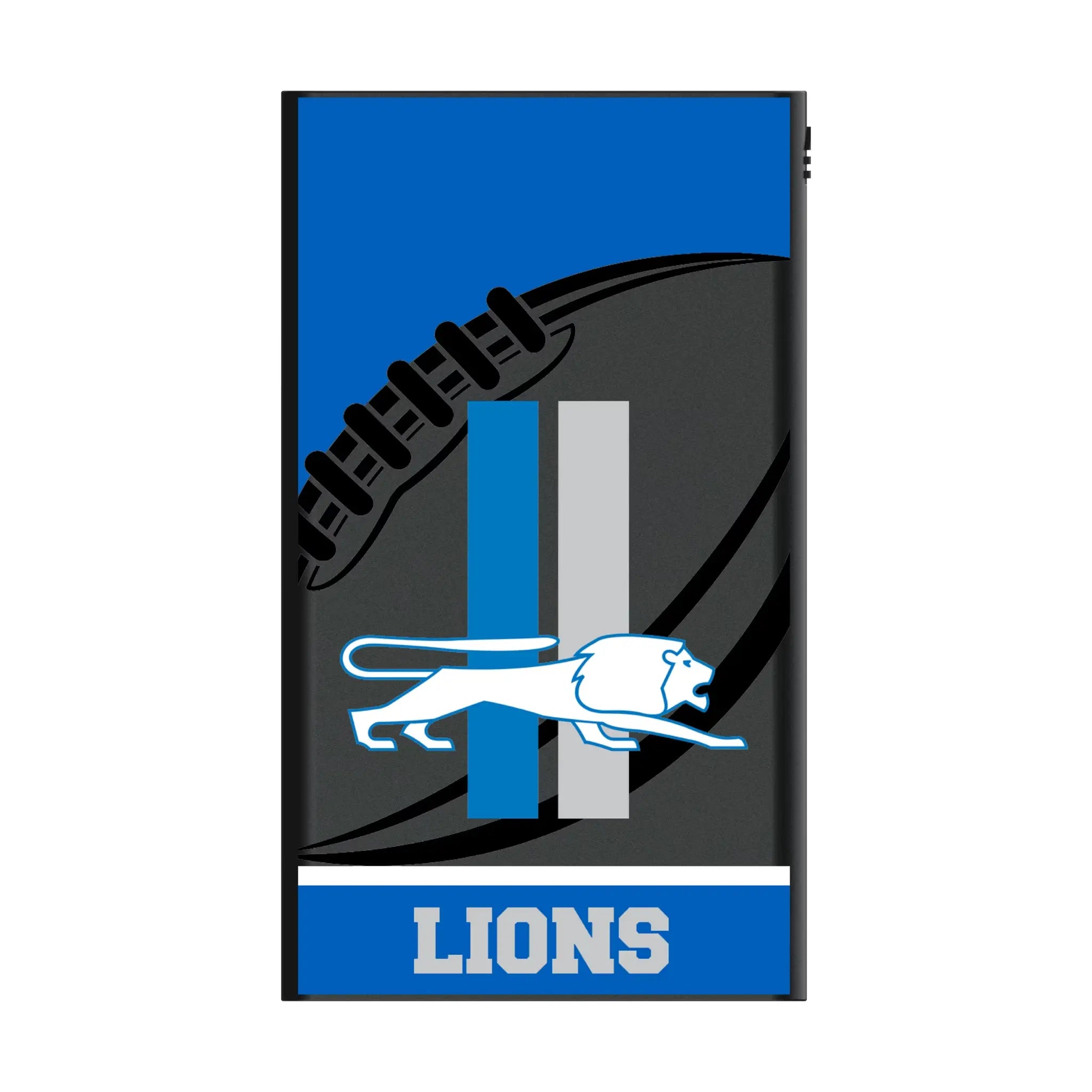 Detroit Lions Retro Passtime 5000mAh Flat Power Bank
