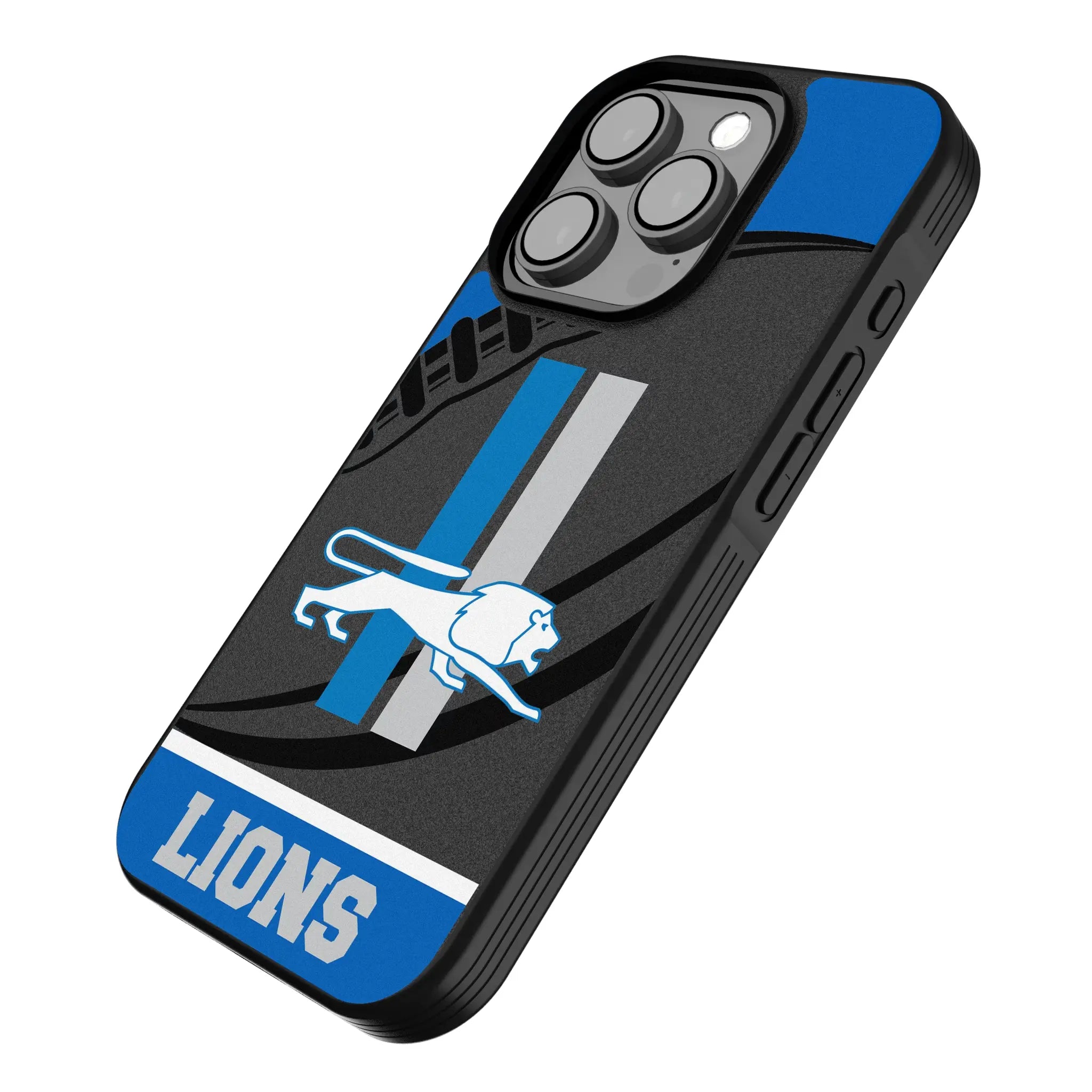 Detroit Lions Retro Passtime iPhone Bump Phone Case for Apple iPhone - Isometric View