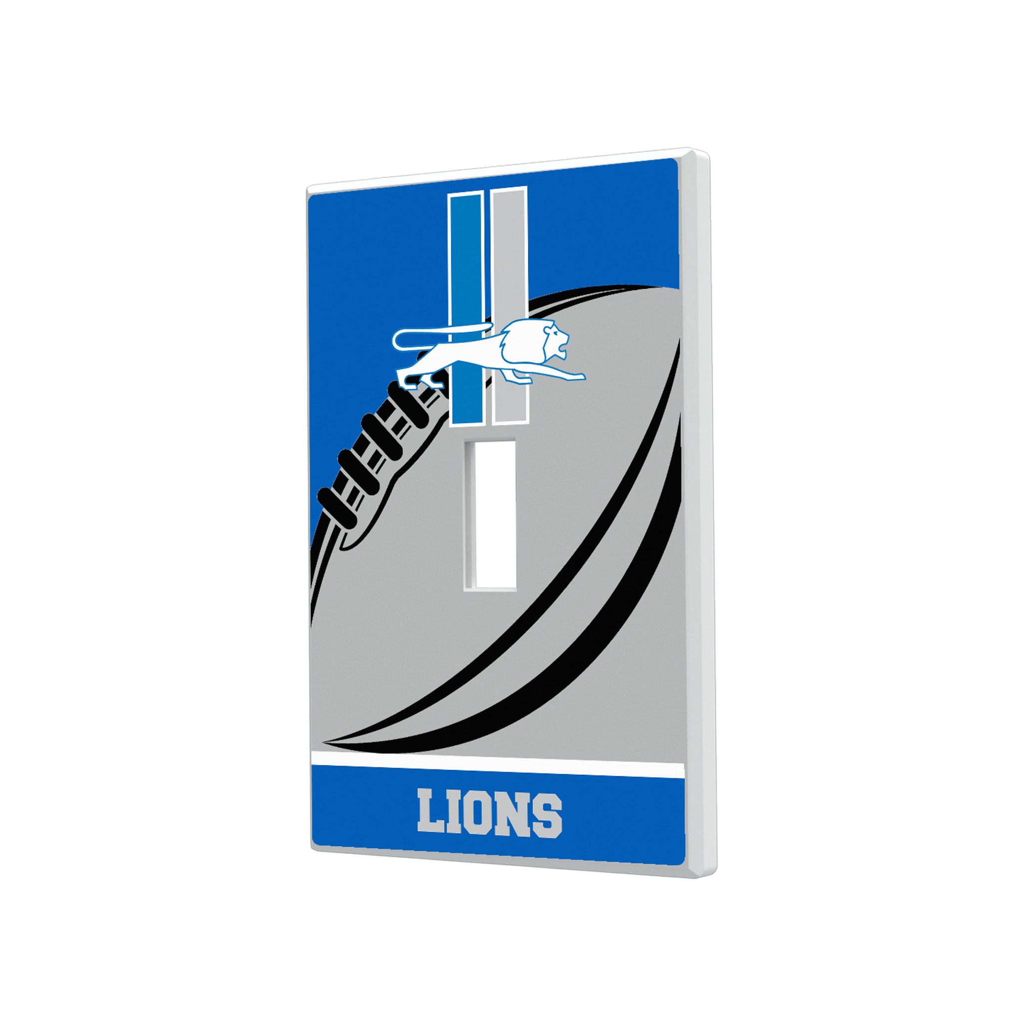 Detroit Lions Retro Passtime Hidden-Screw Light Switch Plate#Style_Single Toggle