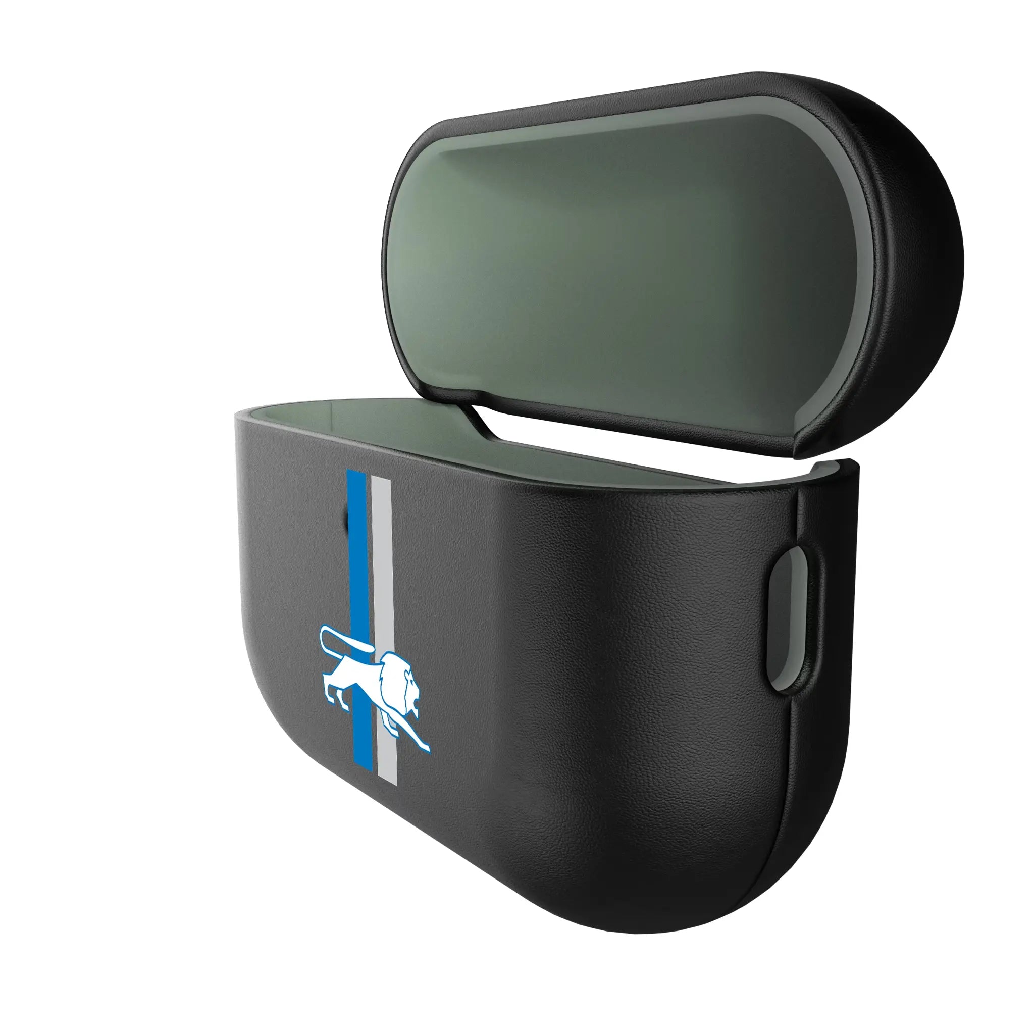Detroit Lions Retro Personalized Insignia AirPods AirPod Case Cover - Isometric View#Device_AirPods Pro 3
