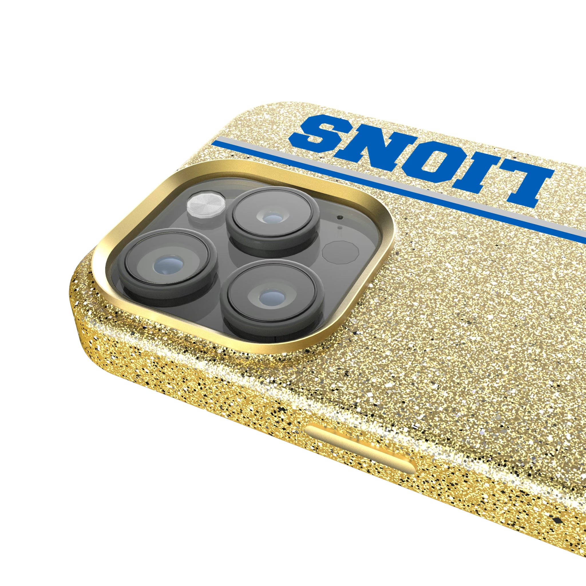 Detroit Lions Retro Sidebar iPhone Bling Phone Case for Apple iPhone - Detail