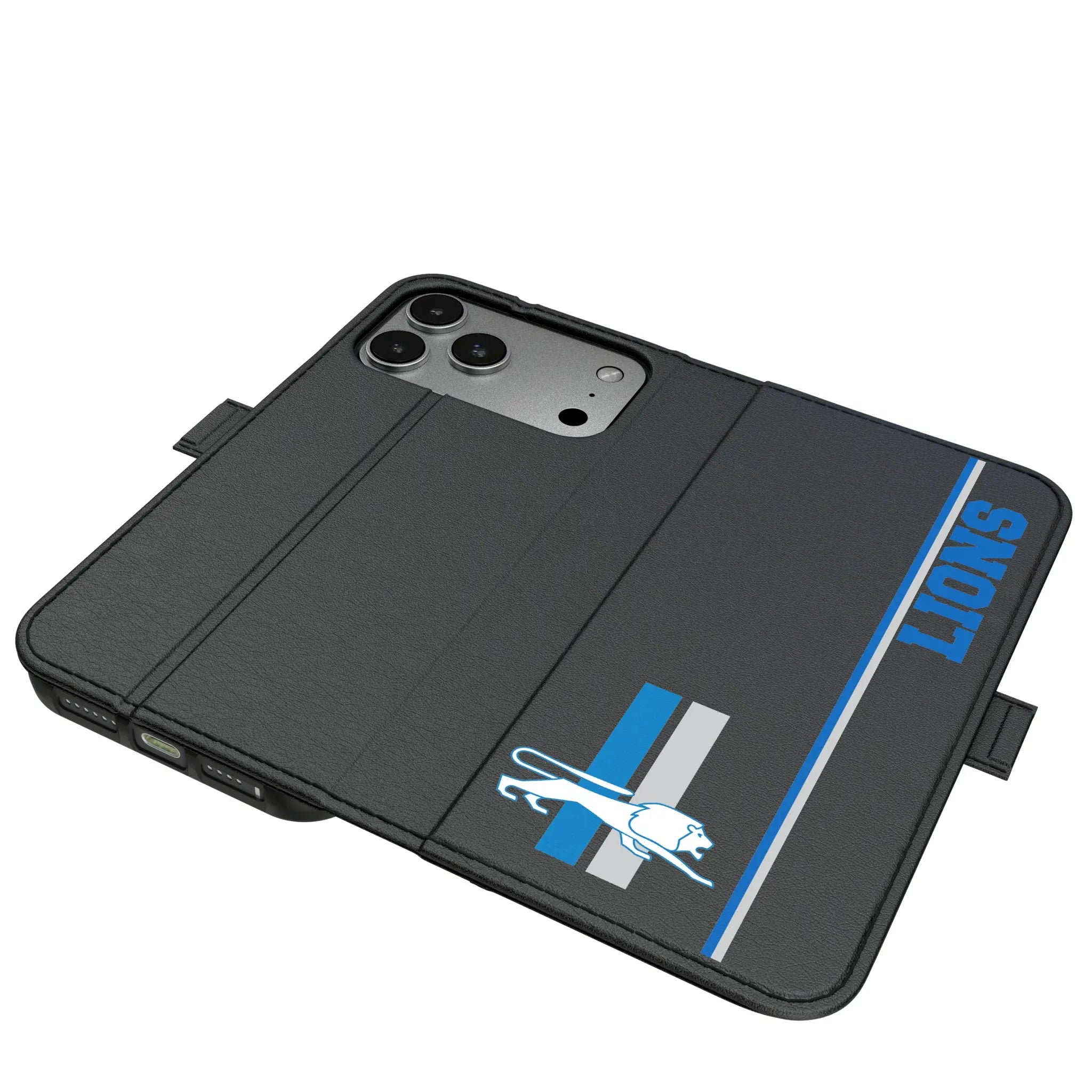 Detroit Lions Retro Sidebar iPhone Folio Phone Case for Apple iPhone#Device_iPhone 17 Pro Max