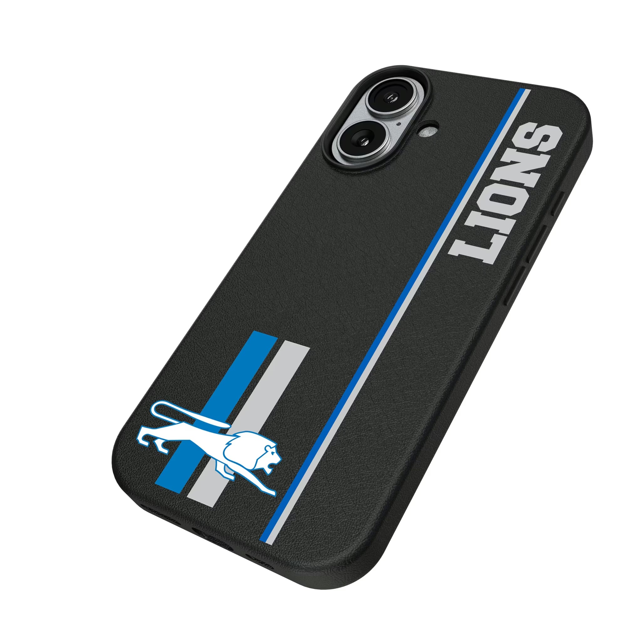 Detroit Lions Retro Sidebar iPhone MagSafe Compatible Phone Case for Apple iPhone - Isometric View#Device_iPhone 17