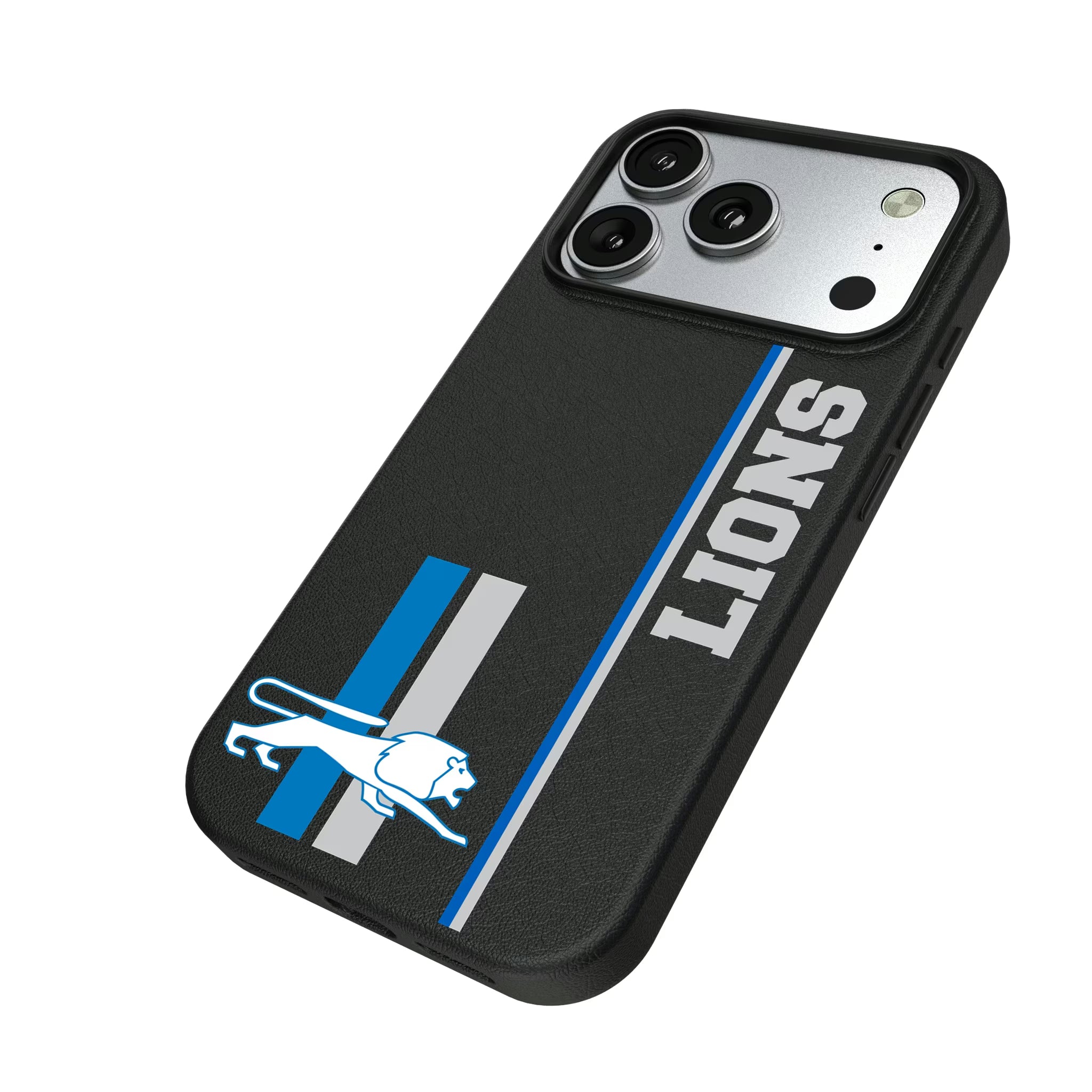 Detroit Lions Retro Sidebar iPhone MagSafe Compatible Phone Case for Apple iPhone - Isometric View#Device_iPhone 17 Pro