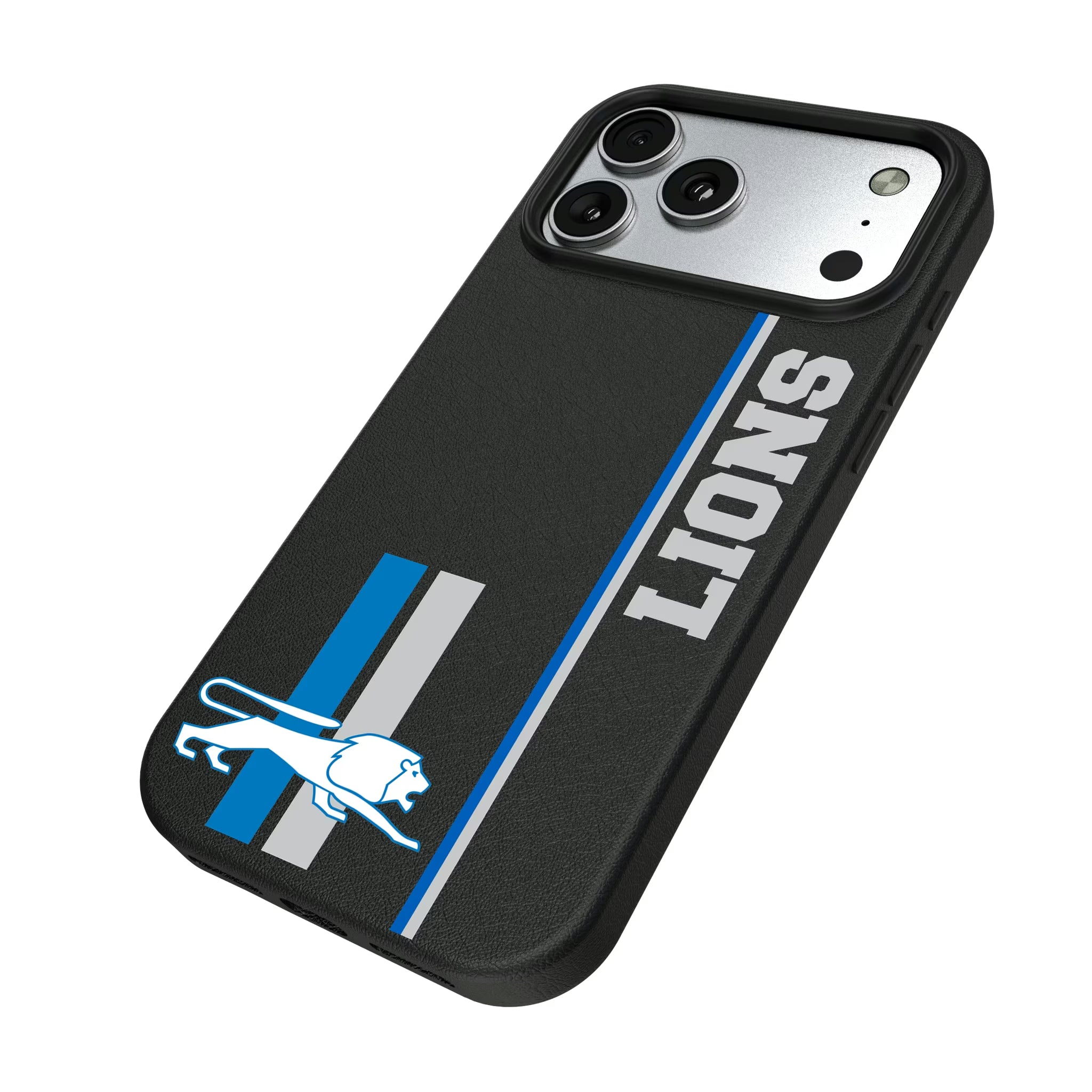 Detroit Lions Retro Sidebar iPhone MagSafe Compatible Phone Case for Apple iPhone - Isometric View#Device_iPhone 17 Pro Max