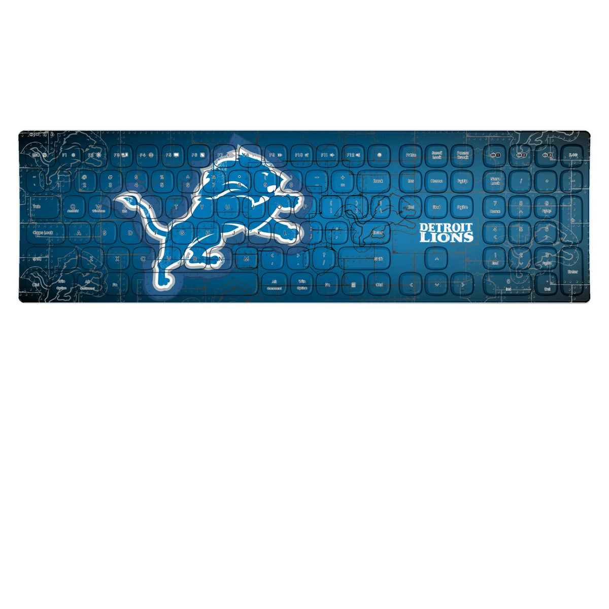 Detroit Lions Rivet KKB605 Curved Wireless Keyboard