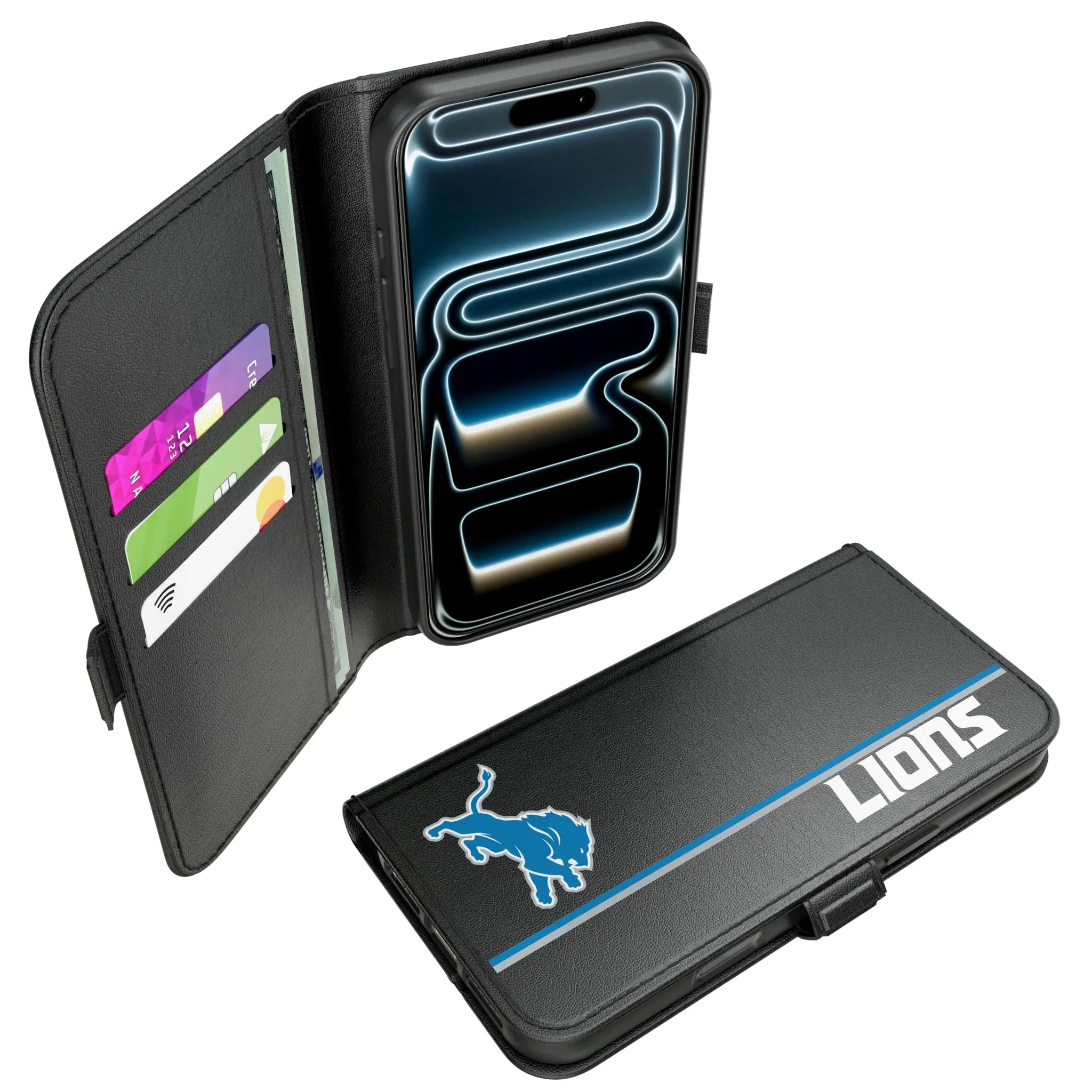 Detroit Lions Sidebar iPhone Folio Phone Case for Apple iPhone#Device_iPhone 17 Pro Max