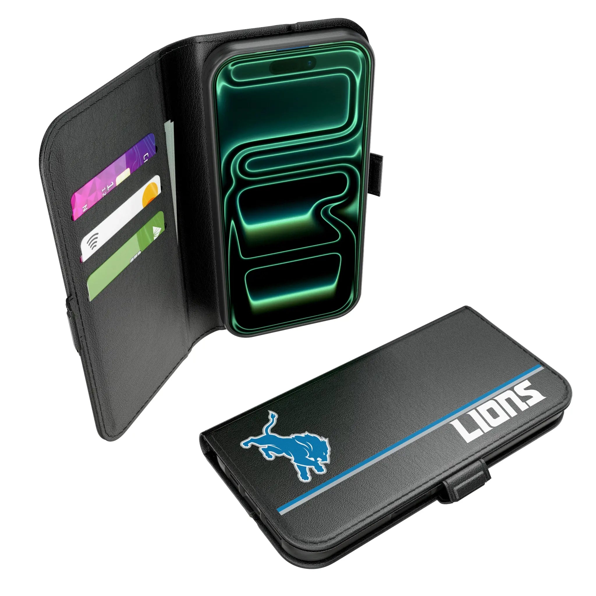 Detroit Lions Sidebar iPhone Folio Phone Case for Apple iPhone#Device_iPhone 17