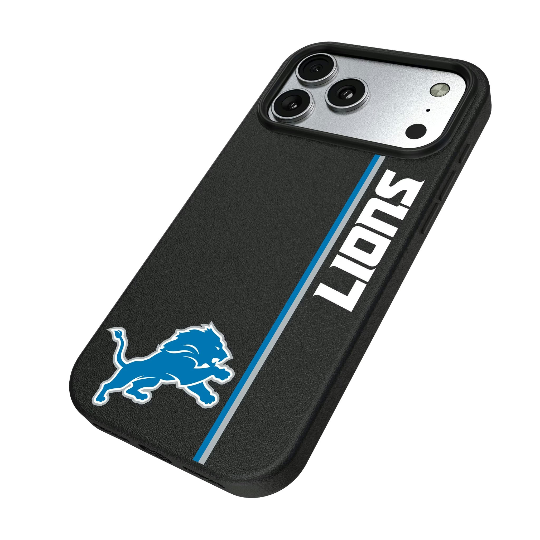 Detroit Lions Sidebar iPhone MagSafe Compatible Phone Case for Apple iPhone - Isometric View#Device_iPhone 17 Pro Max