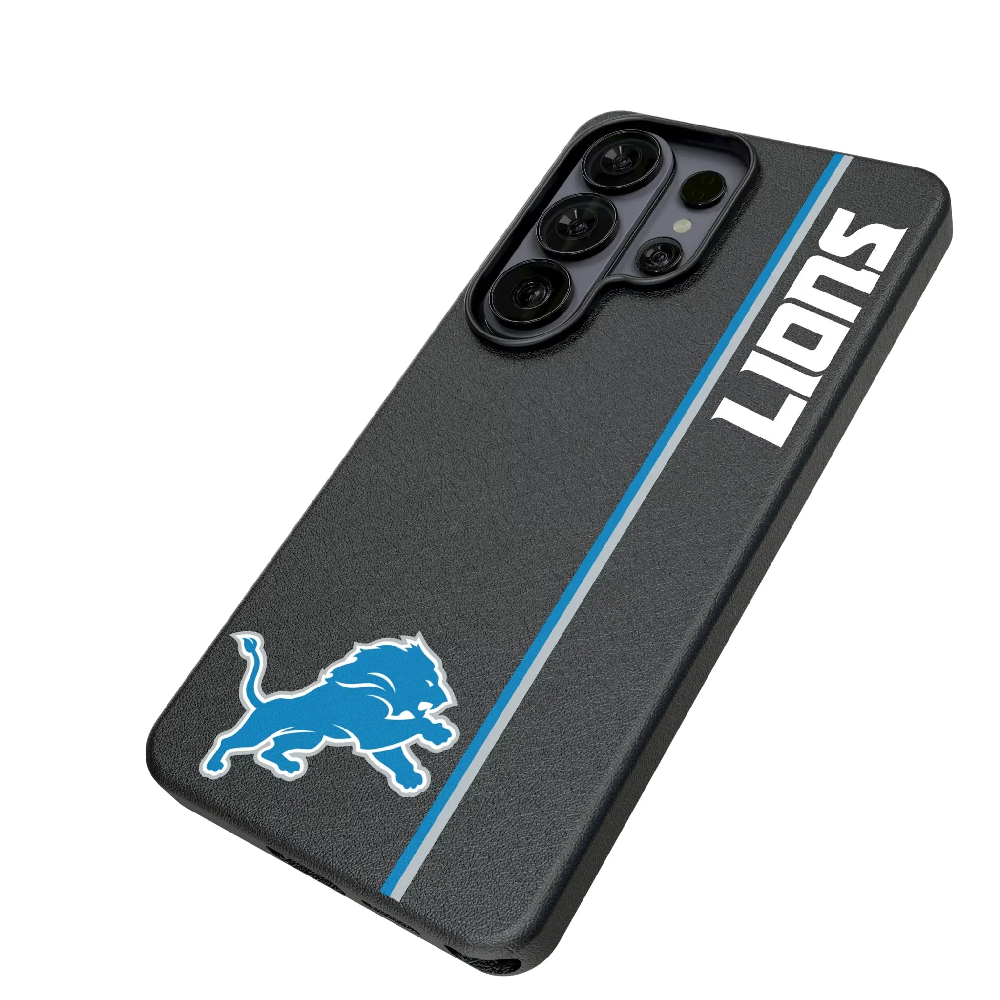 Detroit Lions Sidebar Galaxy MagSafe Compatible Phone Case for Samsung Galaxy - Isometric View#Device_Galaxy S26 Ultra