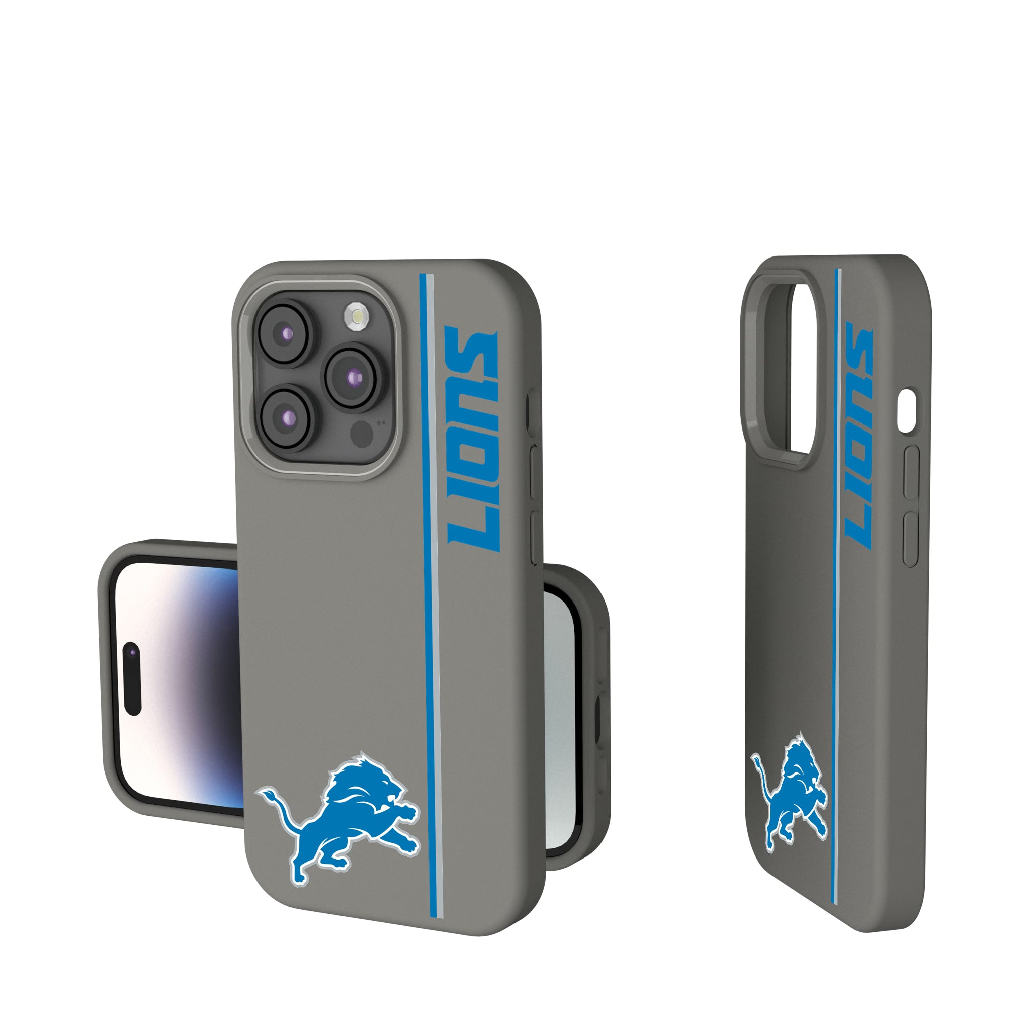 Detroit Lions Sidebar iPhone Soft Touch Phone Case for Apple iPhone