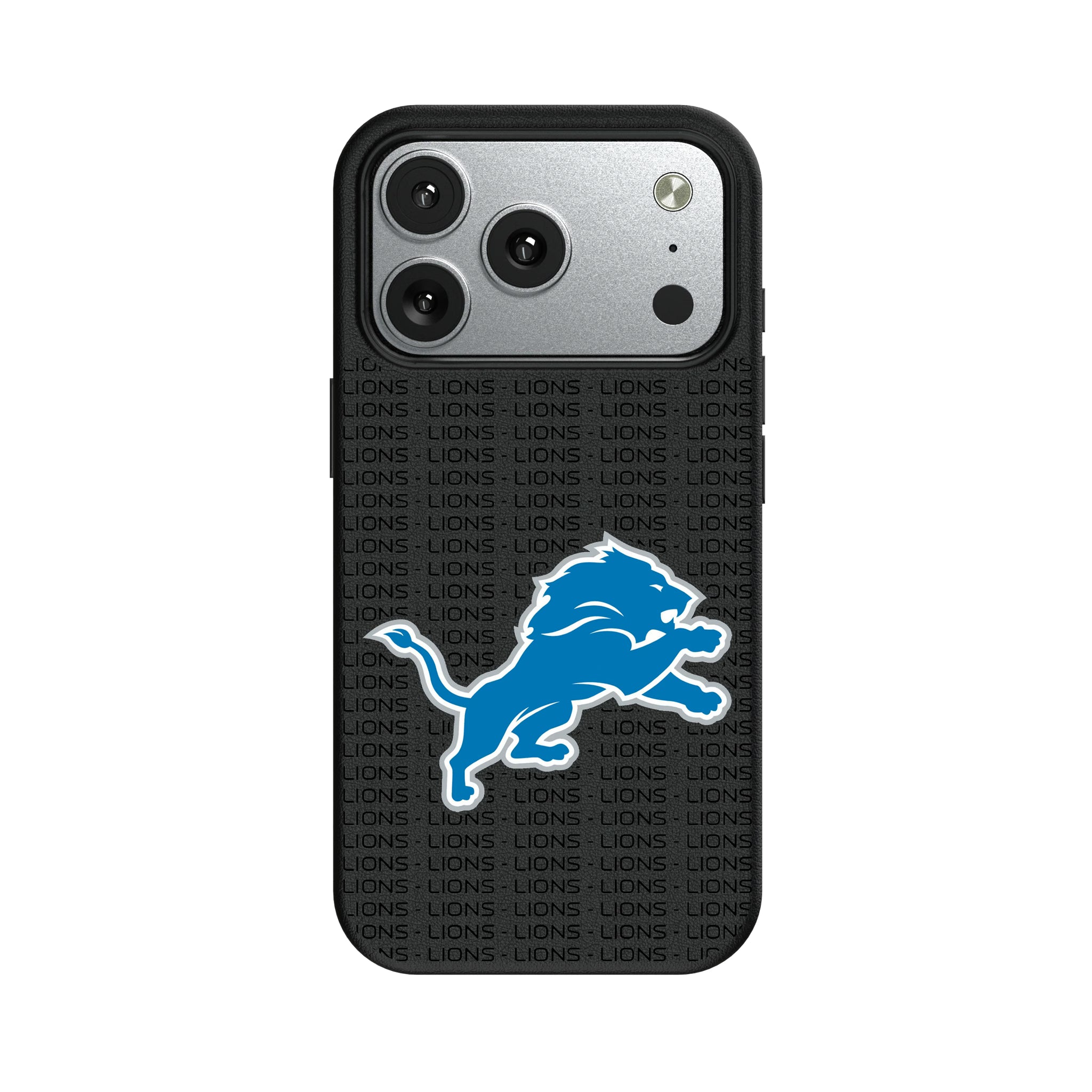 Detroit Lions Text Backdrop iPhone MagSafe Compatible Phone Case for Apple iPhone#Device_iPhone 17 Pro