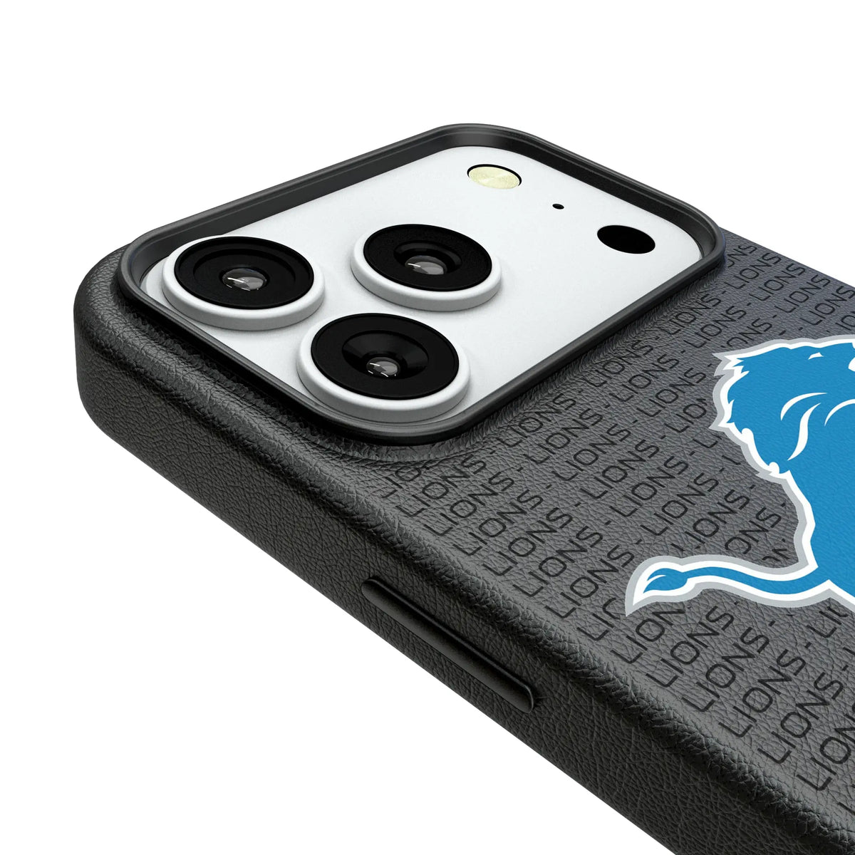 Detroit Lions Text Backdrop iPhone MagSafe Compatible Phone Case for Apple iPhone - Detail#Device_iPhone 18 Pro