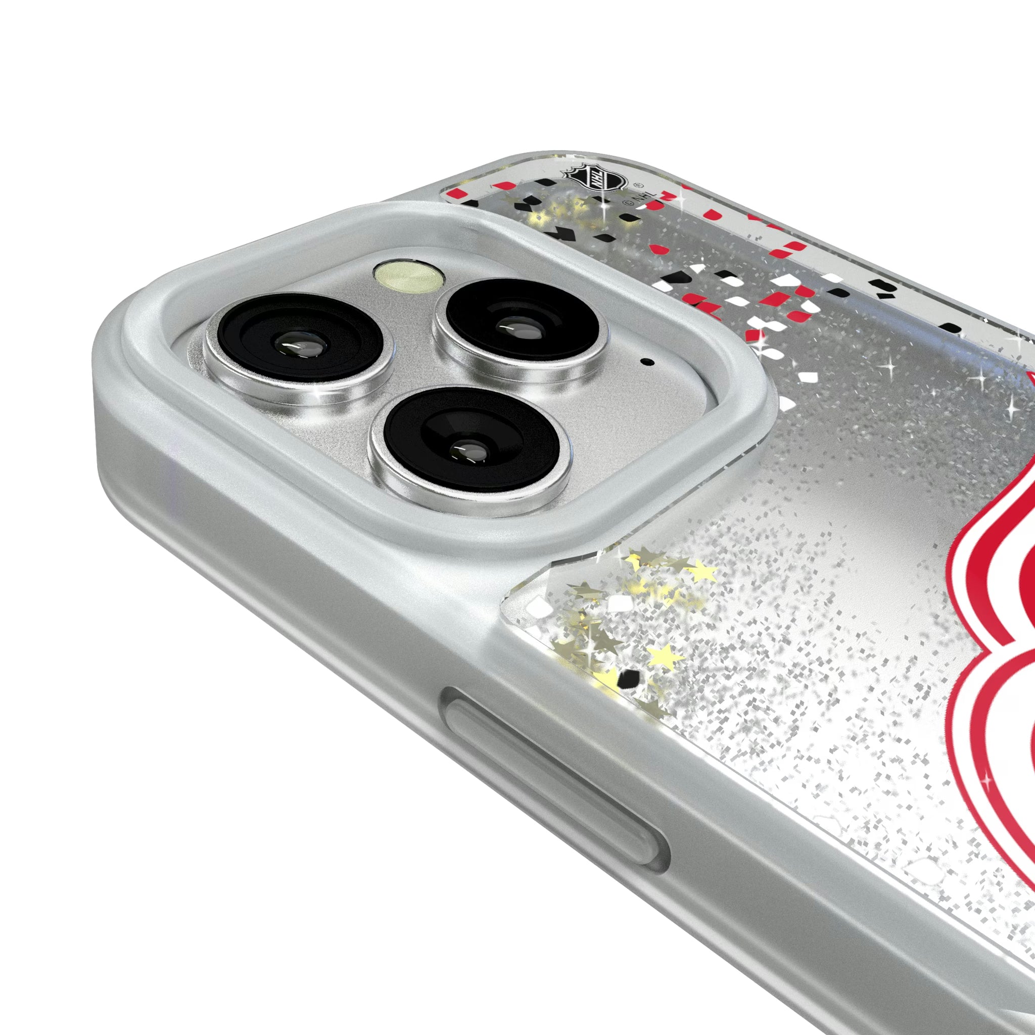 Detroit Red Wings Confetti iPhone Glitter Phone Case for Apple iPhone - Detail#Device_iPhone 16 Pro