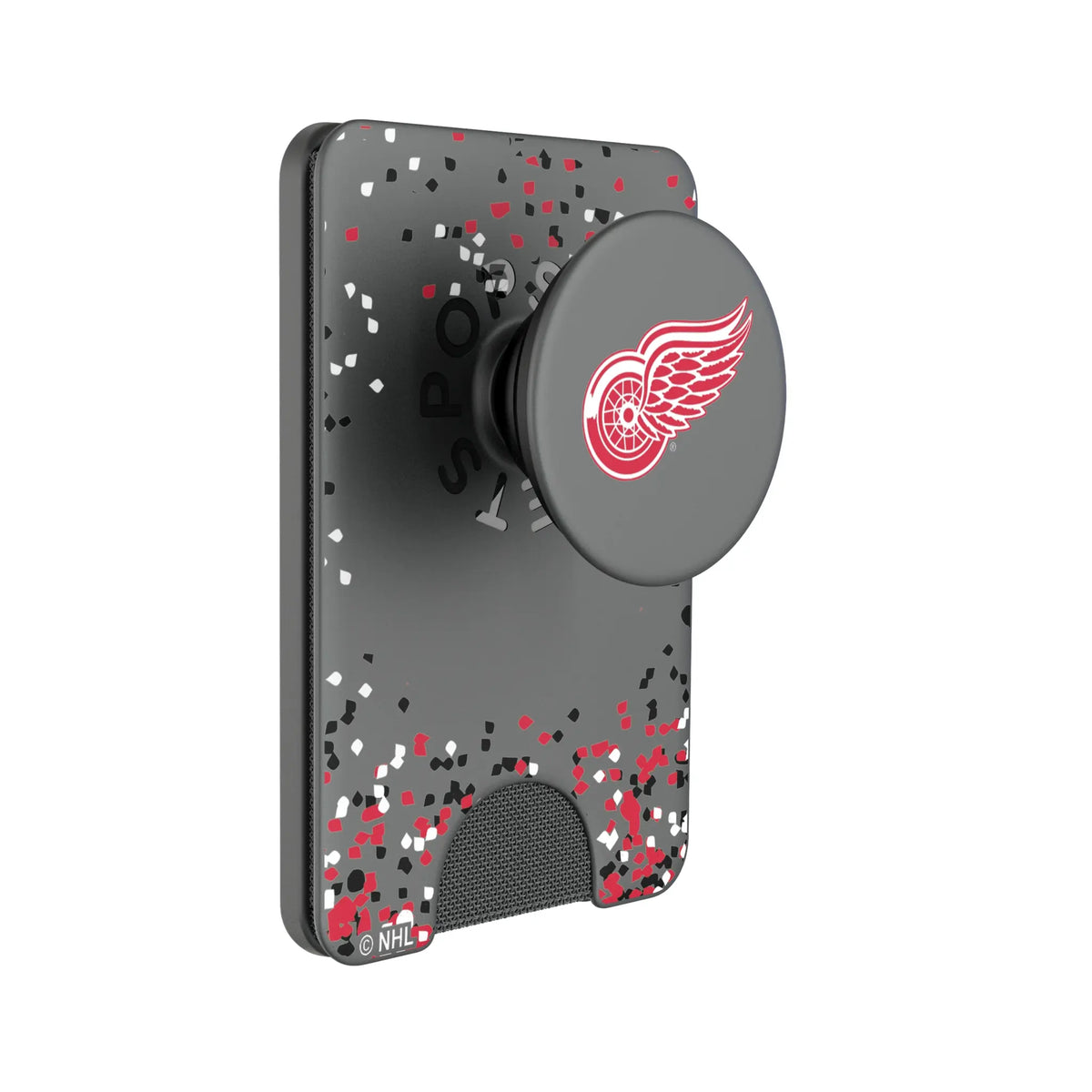 Detroit Red Wings Confetti Popsockets Wallet Magnetic